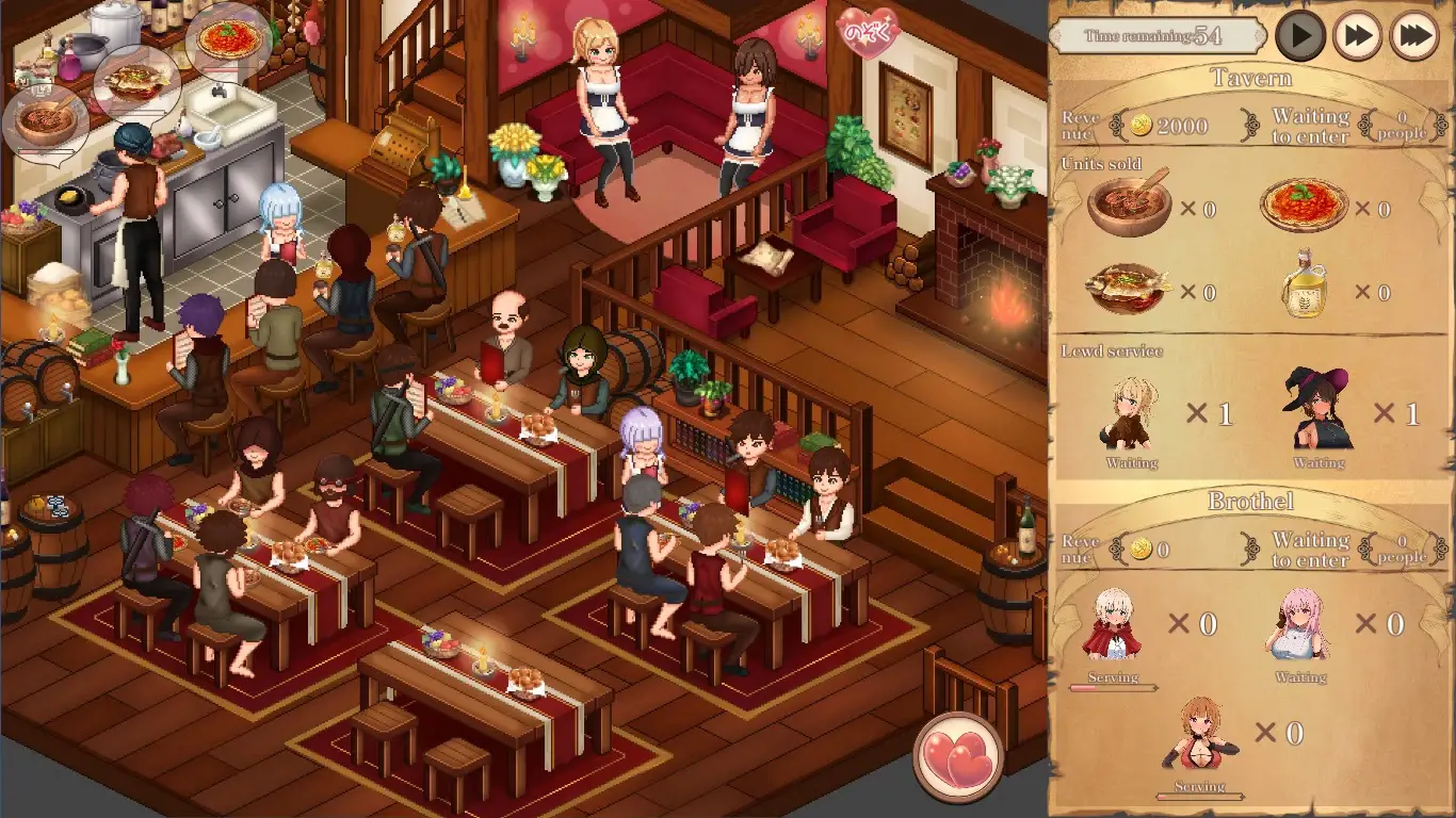 The Dreaming Tavern and Secret Training gameplay screenshot 9 (Ren'Py adult game) by Rice and Steak Restaurant – free download