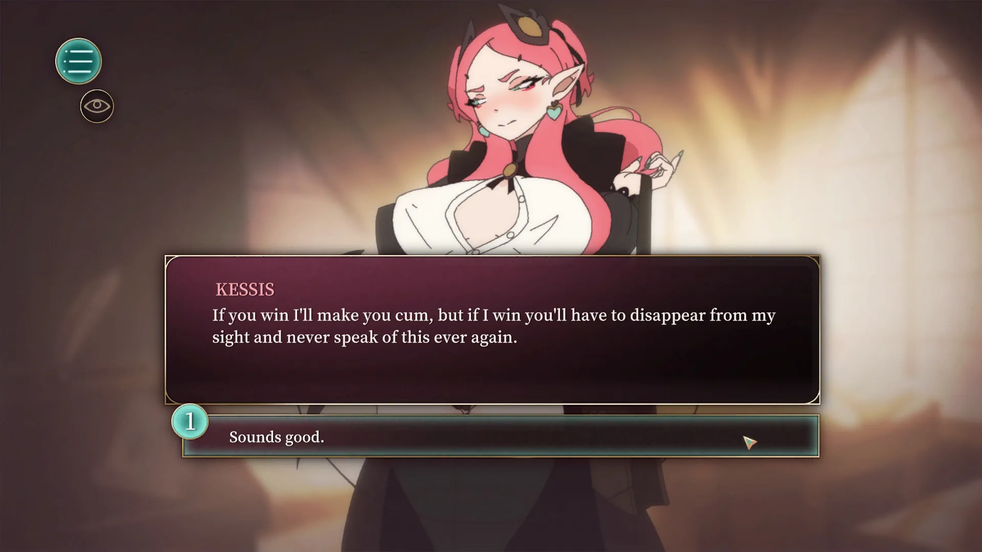 Kessis and her Geeky Secret gameplay screenshot 3 (Ren'Py adult game) by Sonakari – free download