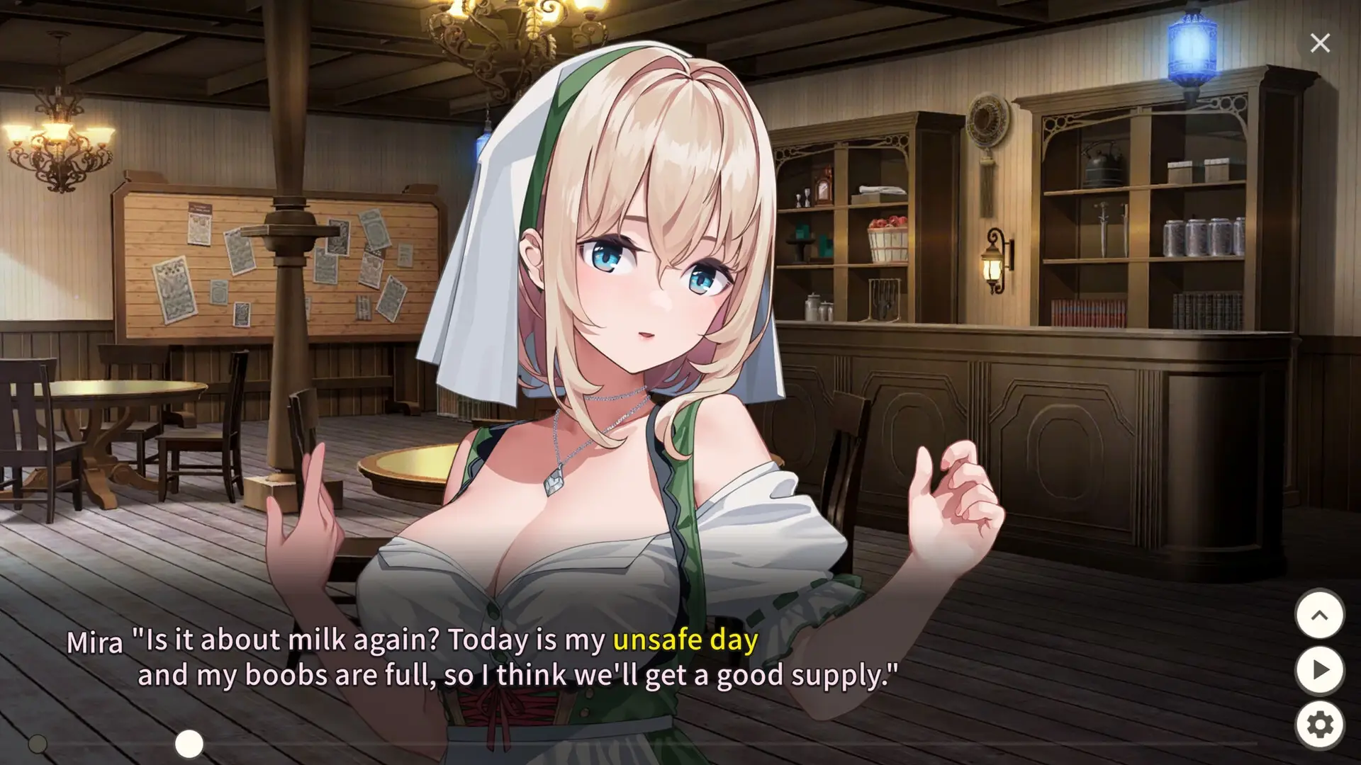 Tavern, Inn, and the Halberd gameplay screenshot 5 (Ren'Py adult game) by AleCubicSoft – free download