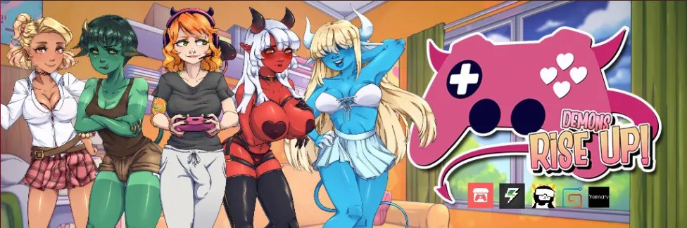 Demons Rise Up cover Final – Ren'Py adult game by berryisvibin free download