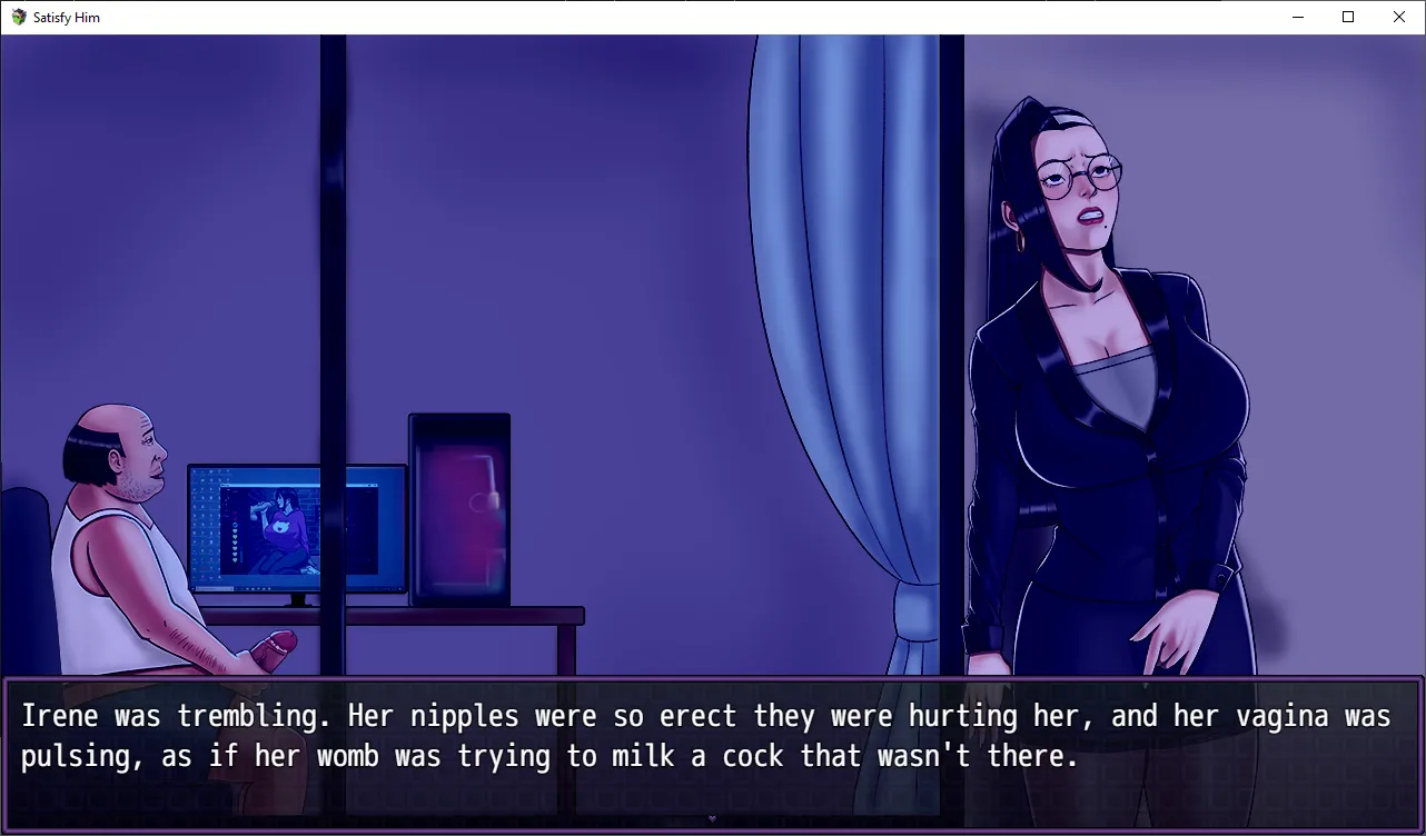 Satisfy Him gameplay screenshot 3 (Ren'Py adult game) by Onedge – free download