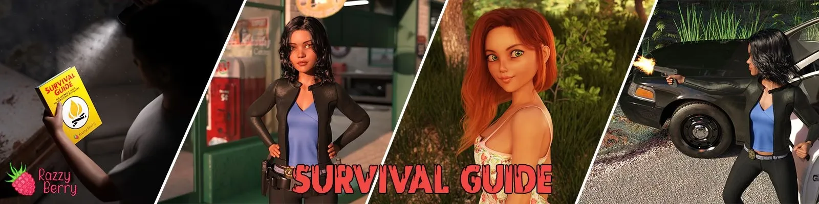 Survival Guide cover Day14.5 – Ren'Py adult game by RazzyBerry free download