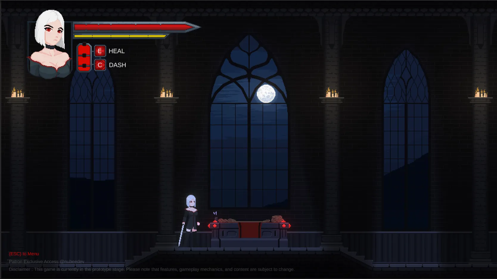 Vampire’s Knight gameplay screenshot 6 (Ren'Py adult game) by NubeeDev – free download