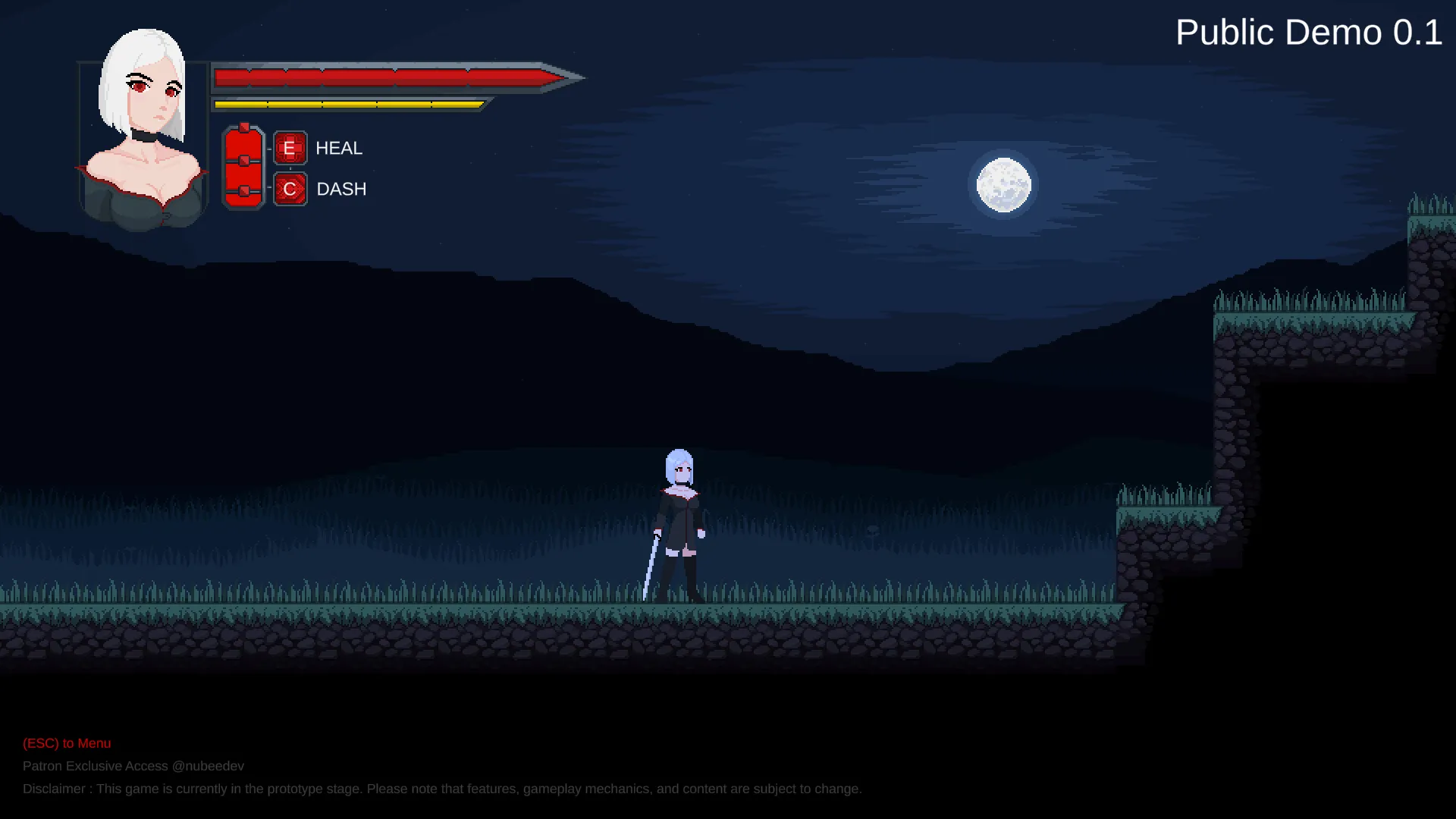 Vampire’s Knight gameplay screenshot 1 (Ren'Py adult game) by NubeeDev – free download