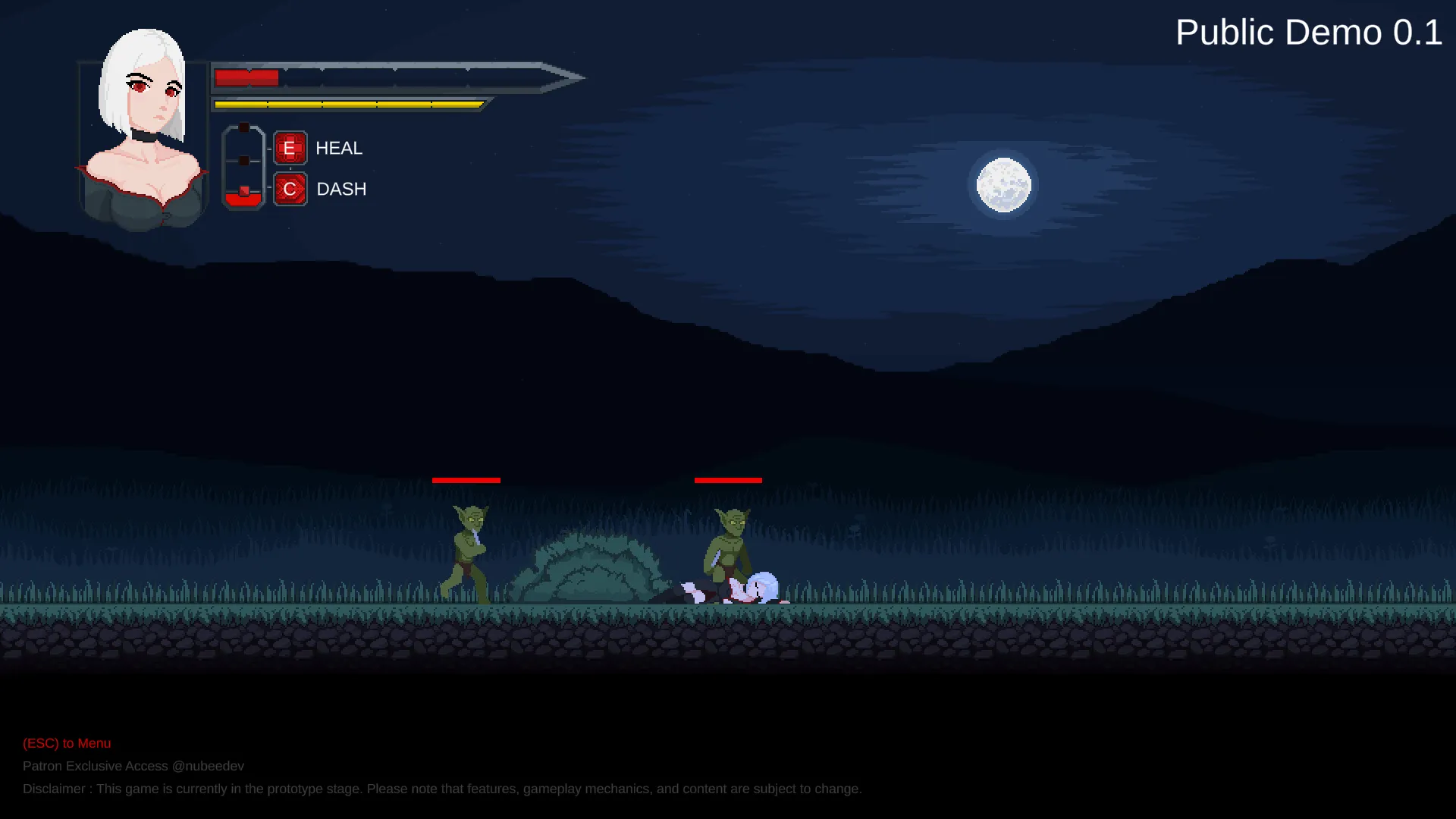 Vampire’s Knight gameplay screenshot 3 (Ren'Py adult game) by NubeeDev – free download