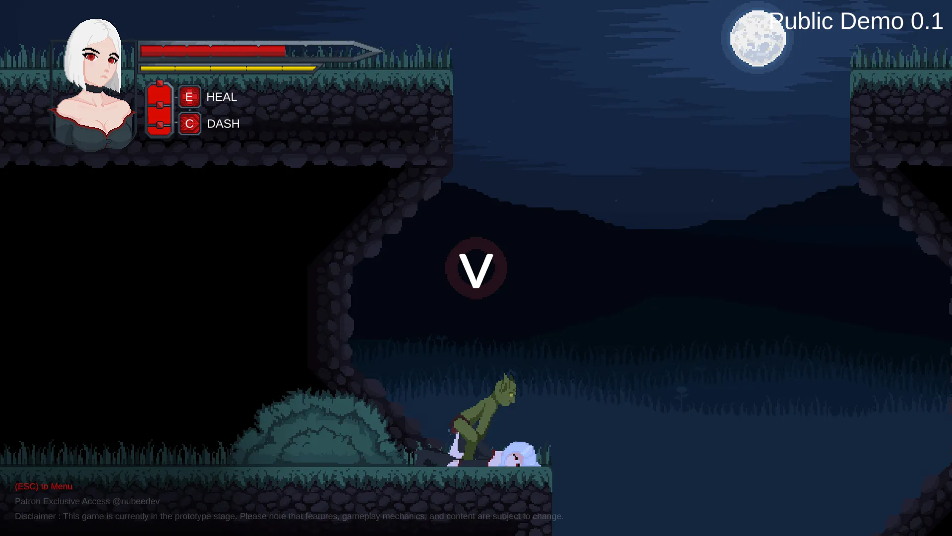 Vampire’s Knight gameplay screenshot 2 (Ren'Py adult game) by NubeeDev – free download
