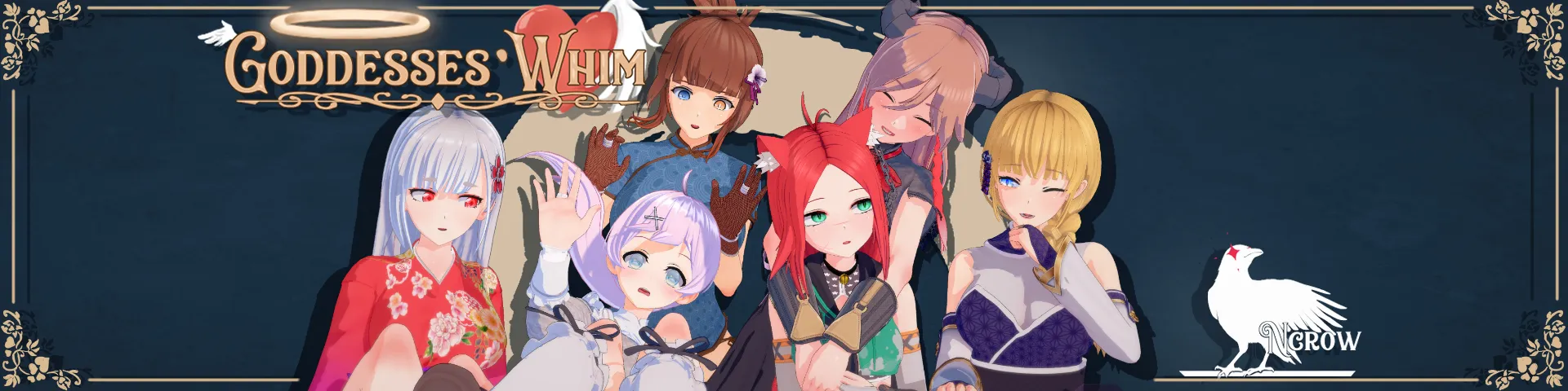 Goddesses’ Whim cover 0.4.7 – Ren'Py adult game by Ncrow free download