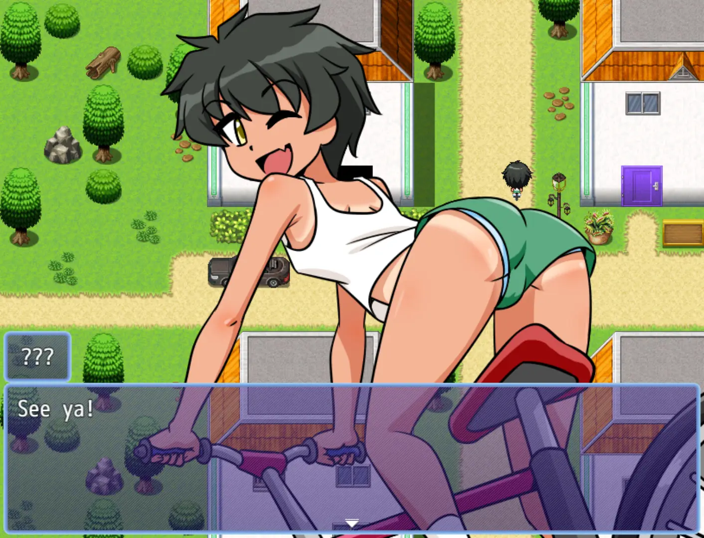 May’s Summer Vacation gameplay screenshot 1 (Ren'Py adult game) by Otchakun – free download