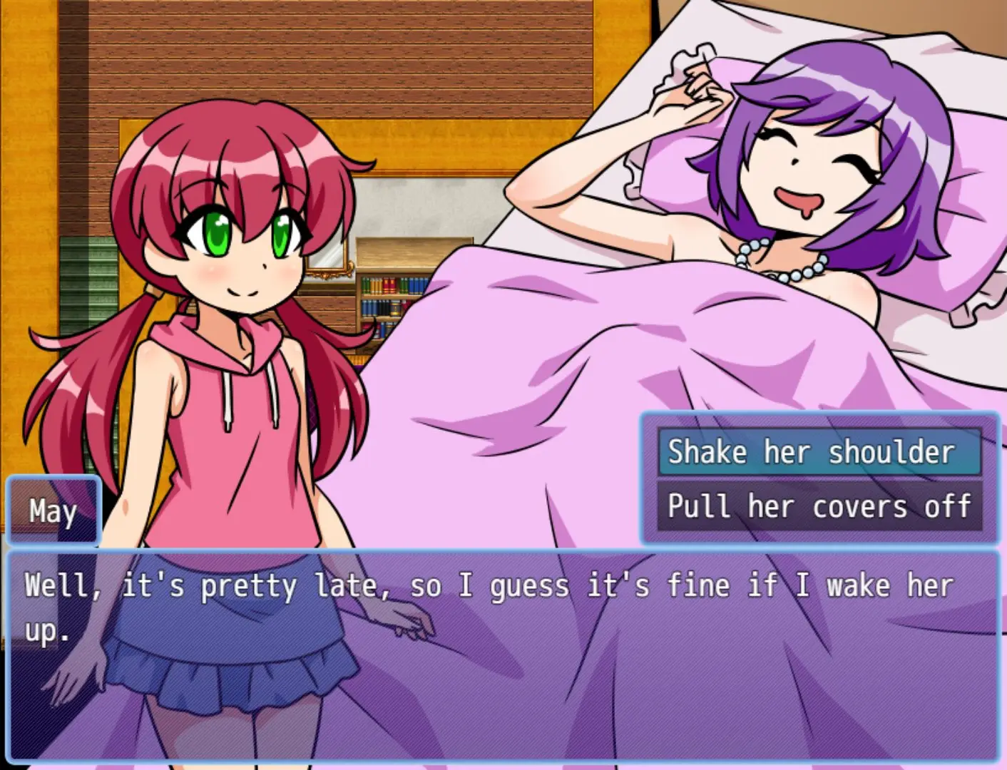 May’s Summer Vacation gameplay screenshot 3 (Ren'Py adult game) by Otchakun – free download