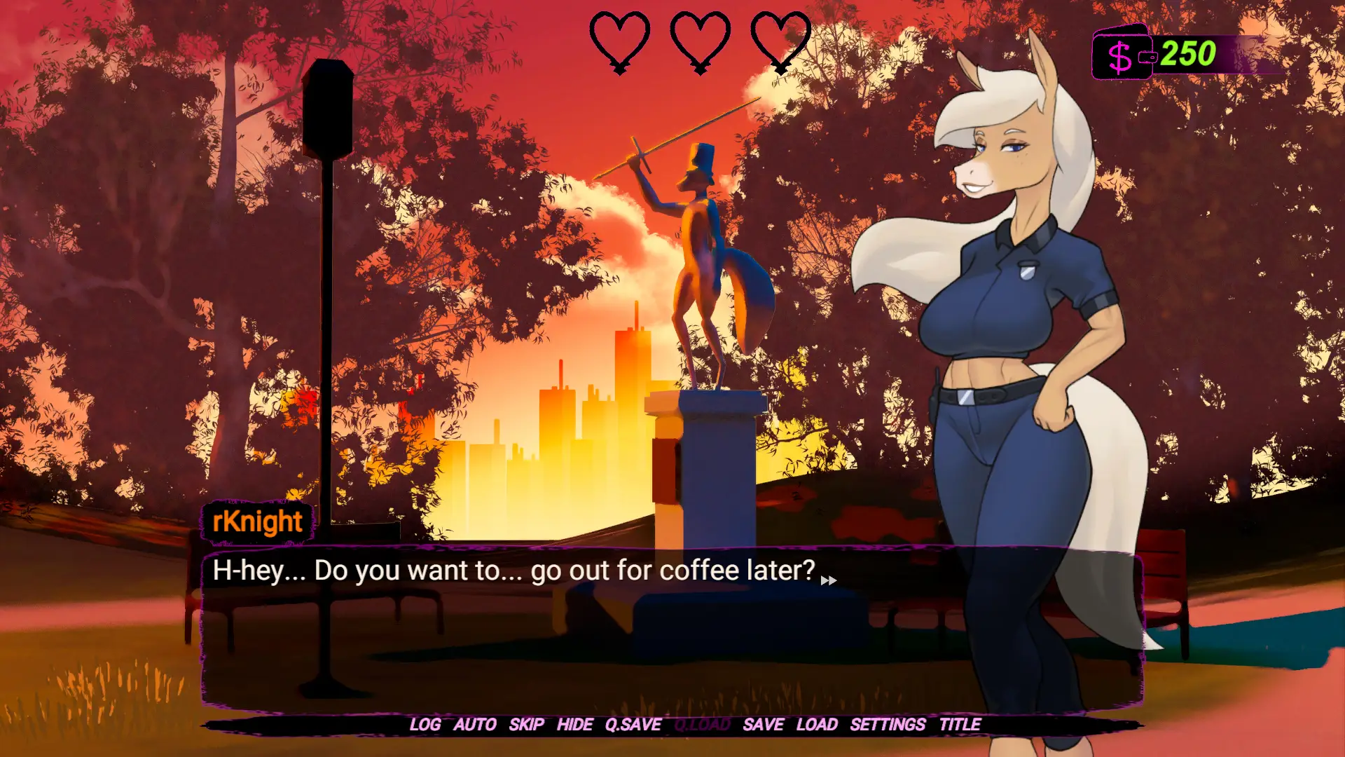 Between Beasts gameplay screenshot 6 (Ren'Py adult game) by Dos Arracachas – free download