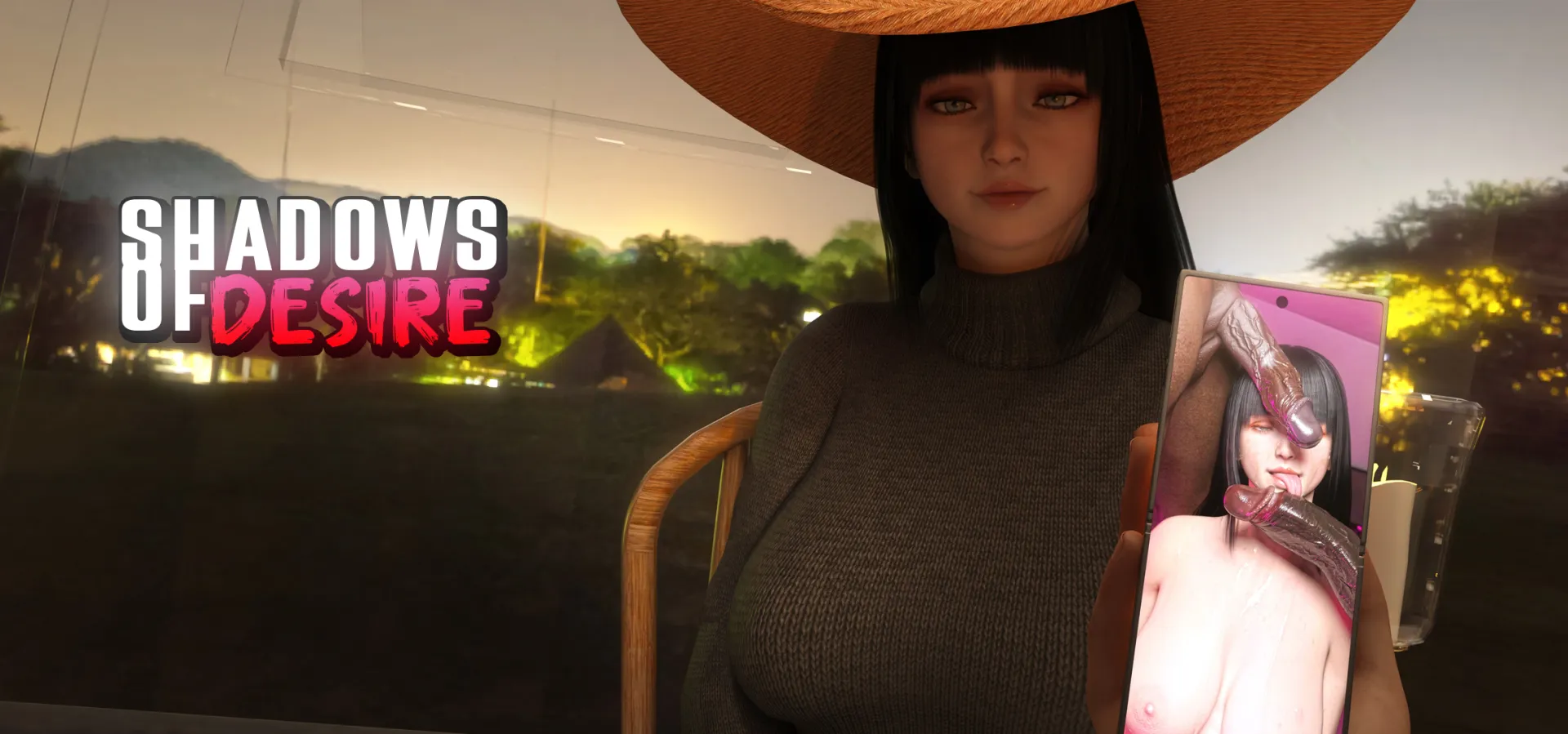 Shadows of Desire cover 1.0.0 Cheating - Patch – Ren'Py adult game by Shamantr free download