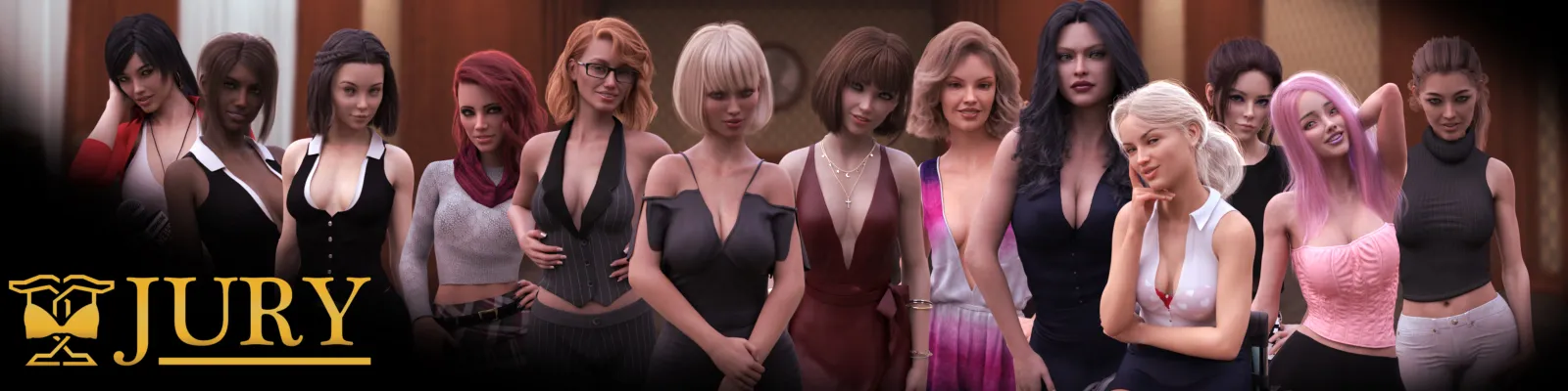 Jury gameplay screenshot 2 (Ren'Py adult game) by Nickle3DArt – free download