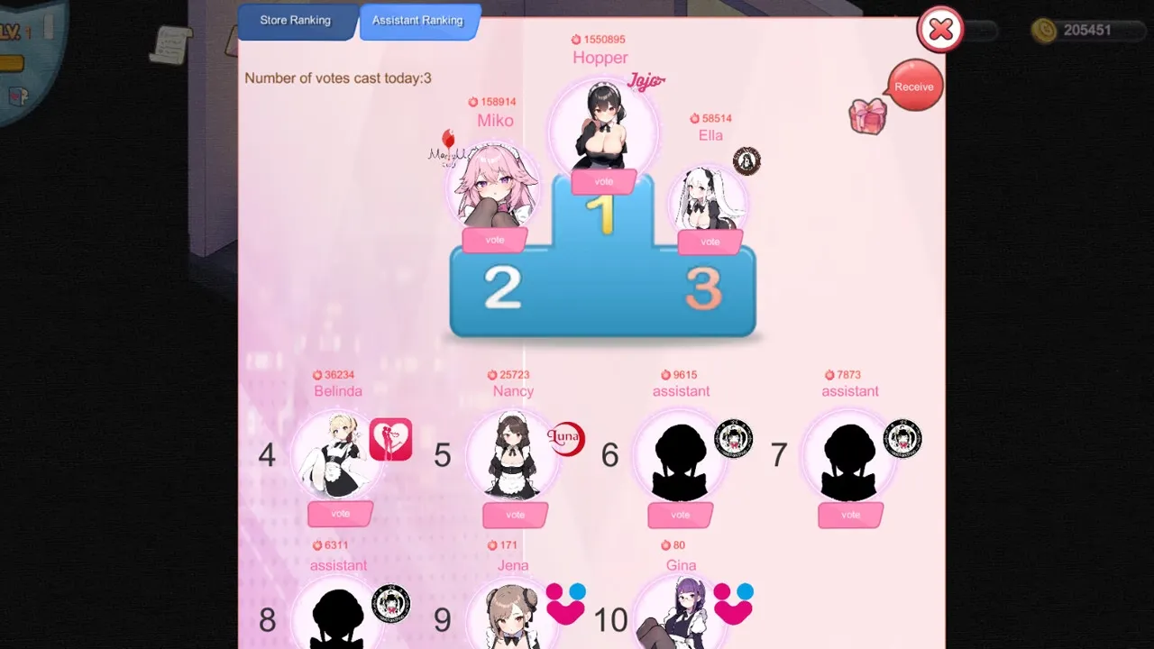 BM Love Cafe gameplay screenshot 1 (Ren'Py adult game) by zzzgame – free download