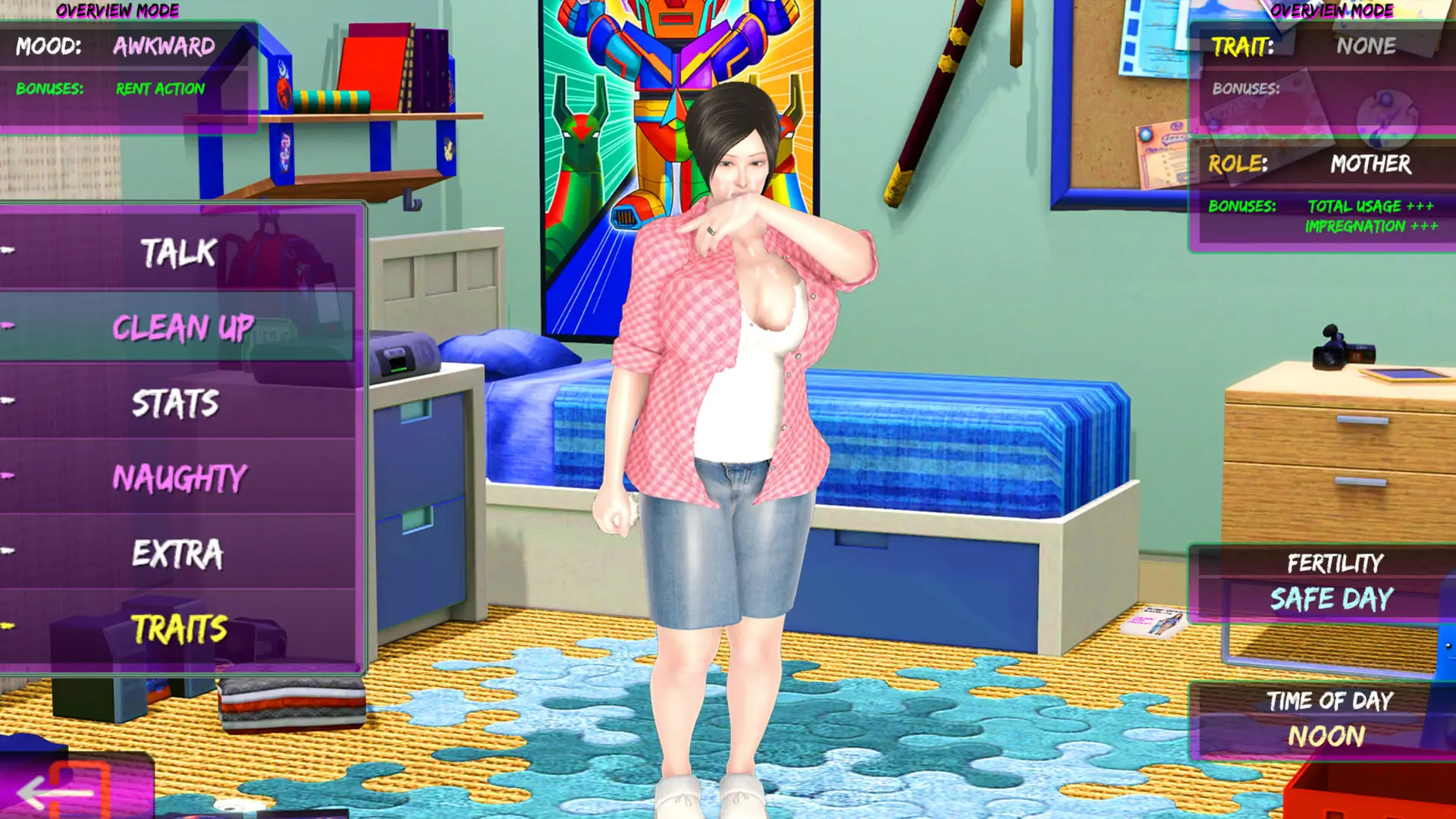 HaremCards gameplay screenshot 7 (Ren'Py adult game) by Pink Palm Production – free download