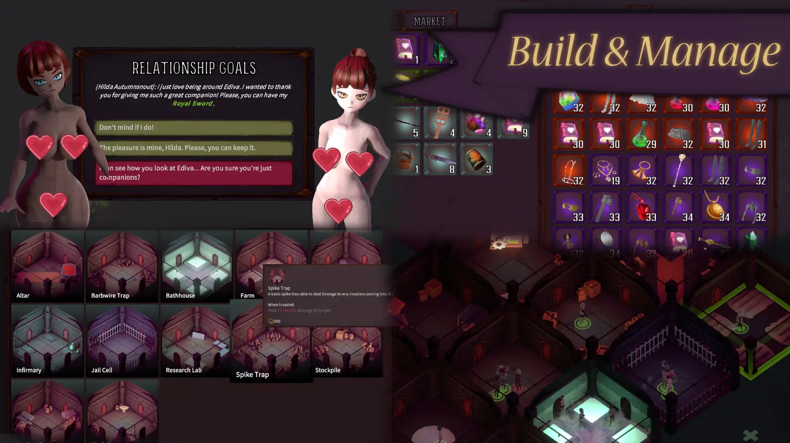 Dungeon: Keep Her gameplay screenshot 9 (Ren'Py adult game) by keepherdev – free download