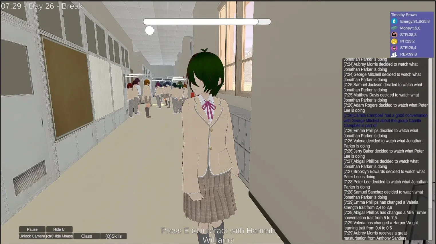 King of the School gameplay screenshot 4 (Ren'Py adult game) by Azteca – free download