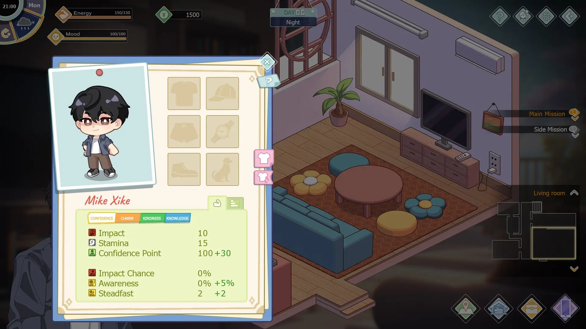 Love n Life: Happy Student gameplay screenshot 1 (Ren'Py adult game) by Reborn Entertainment – free download