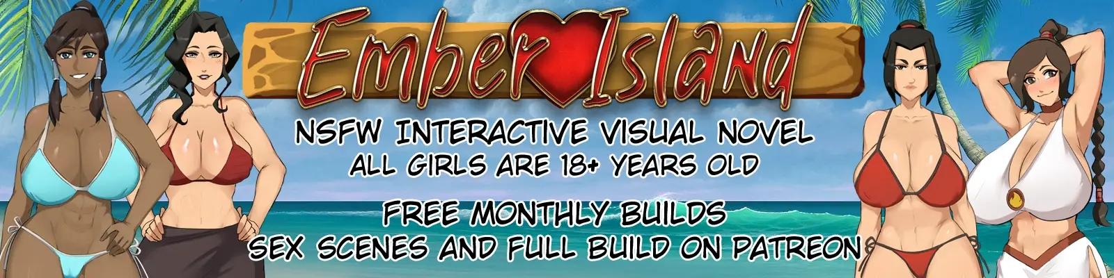 Ember Island cover 0.27 Patreon – Ren'Py adult game by Sexyverse Comics free download