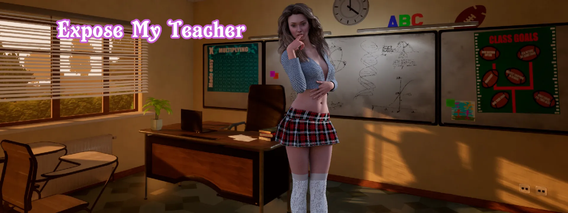 Expose My Teacher (A Wife and Mother Fan Game) cover 1.1 – Ren'Py adult game by Luxxor free download