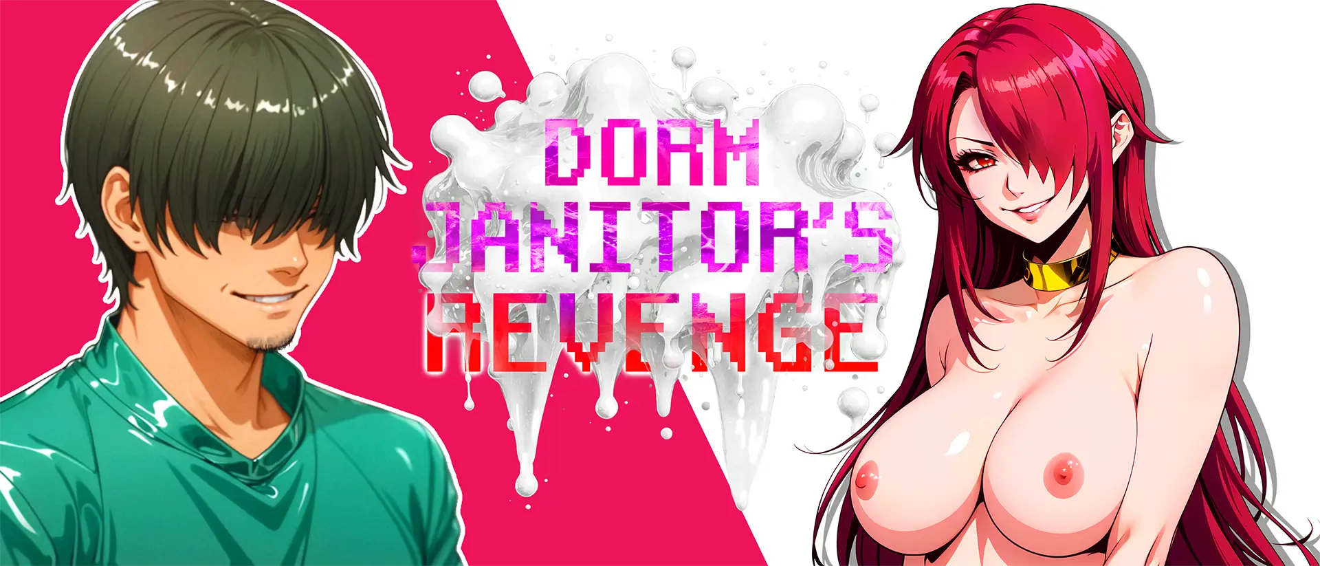 Dorm Janitor’s Revenge cover 1.0 Demo – Ren'Py adult game by Rated Sim free download
