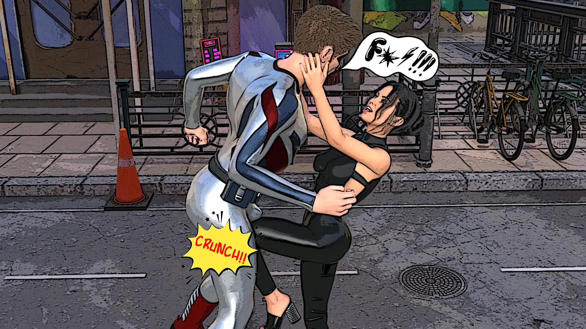 City of Broken Dreams: A Femdom Superhero Game gameplay screenshot 13 (Ren'Py adult game) by BrokenDreams – free download