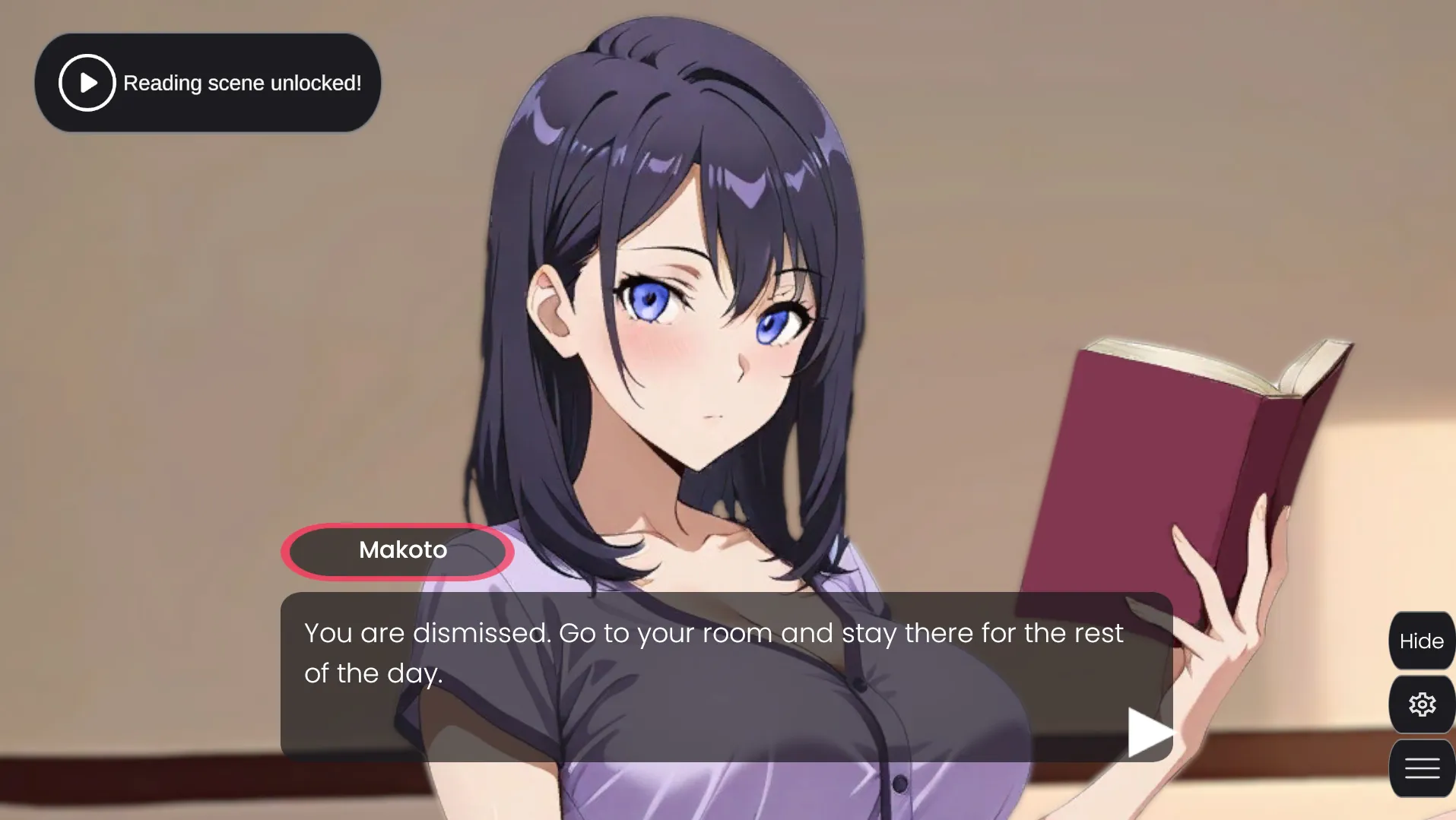 Under Her Command gameplay screenshot 7 (Ren'Py adult game) by MorteDara – free download