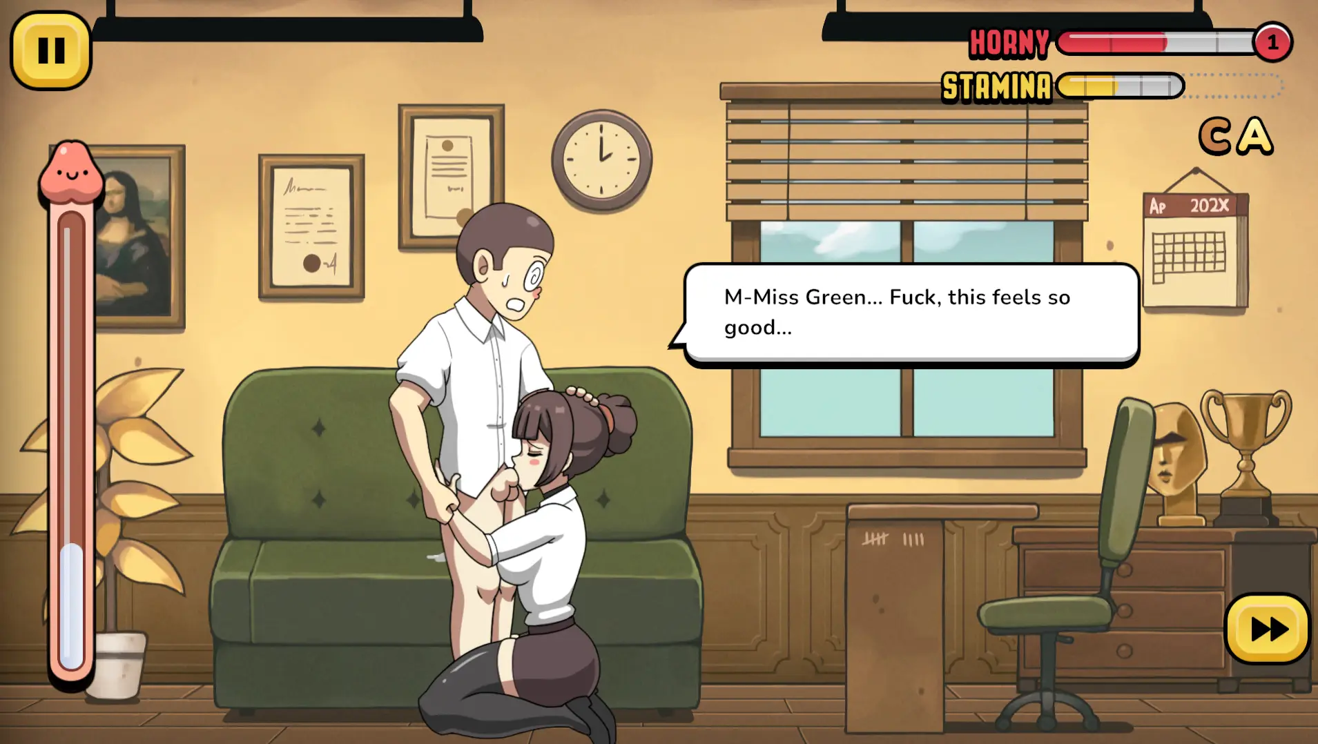 Problematic Subjects gameplay screenshot 1 (Ren'Py adult game) by BabusGames – free download