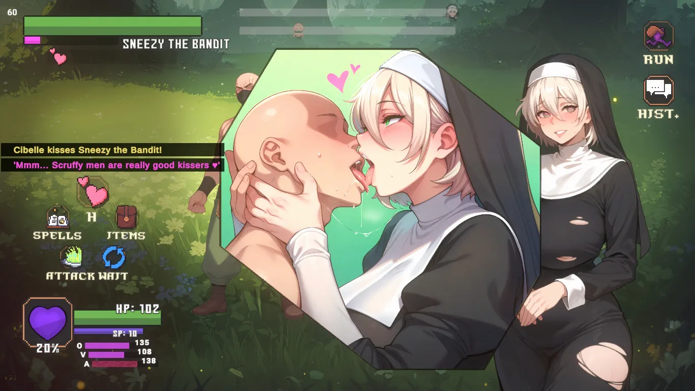 Cibelle gameplay screenshot 2 (Ren'Py adult game) by Octagonala – free download