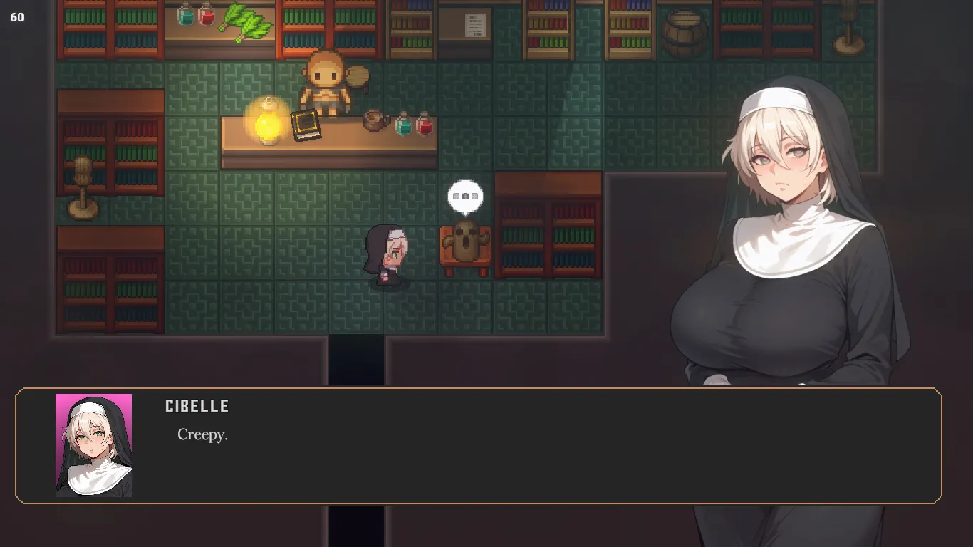 Cibelle gameplay screenshot 1 (Ren'Py adult game) by Octagonala – free download