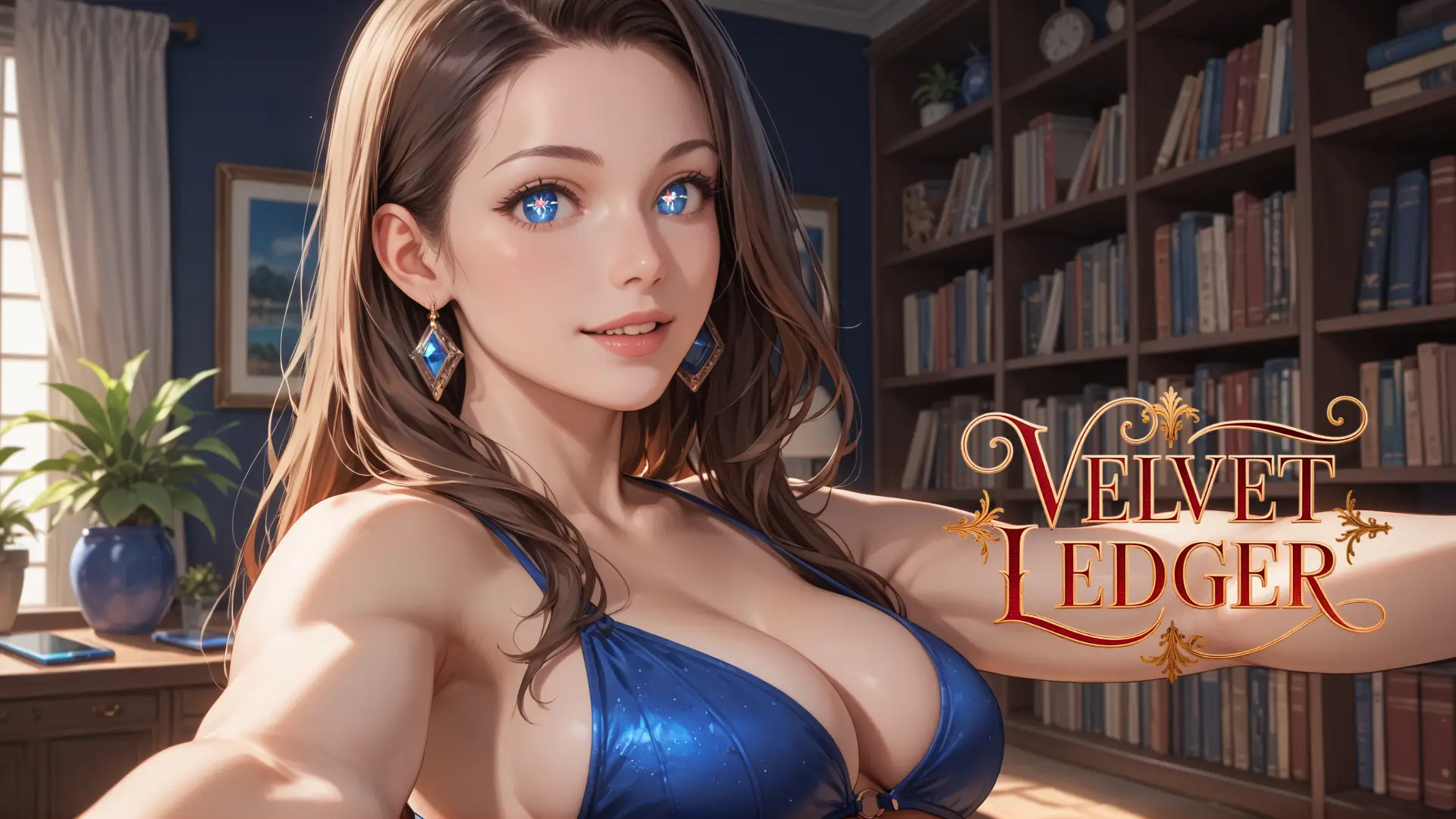 Velvet Ledger cover 0.5 – Ren'Py adult game by Slave_k free download