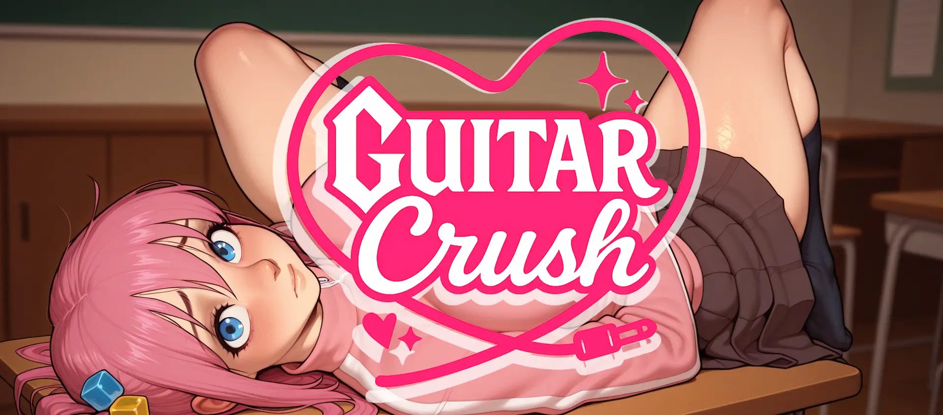 Guitar Crush cover 0.1.4d – Ren'Py adult game by Seelie Dog free download