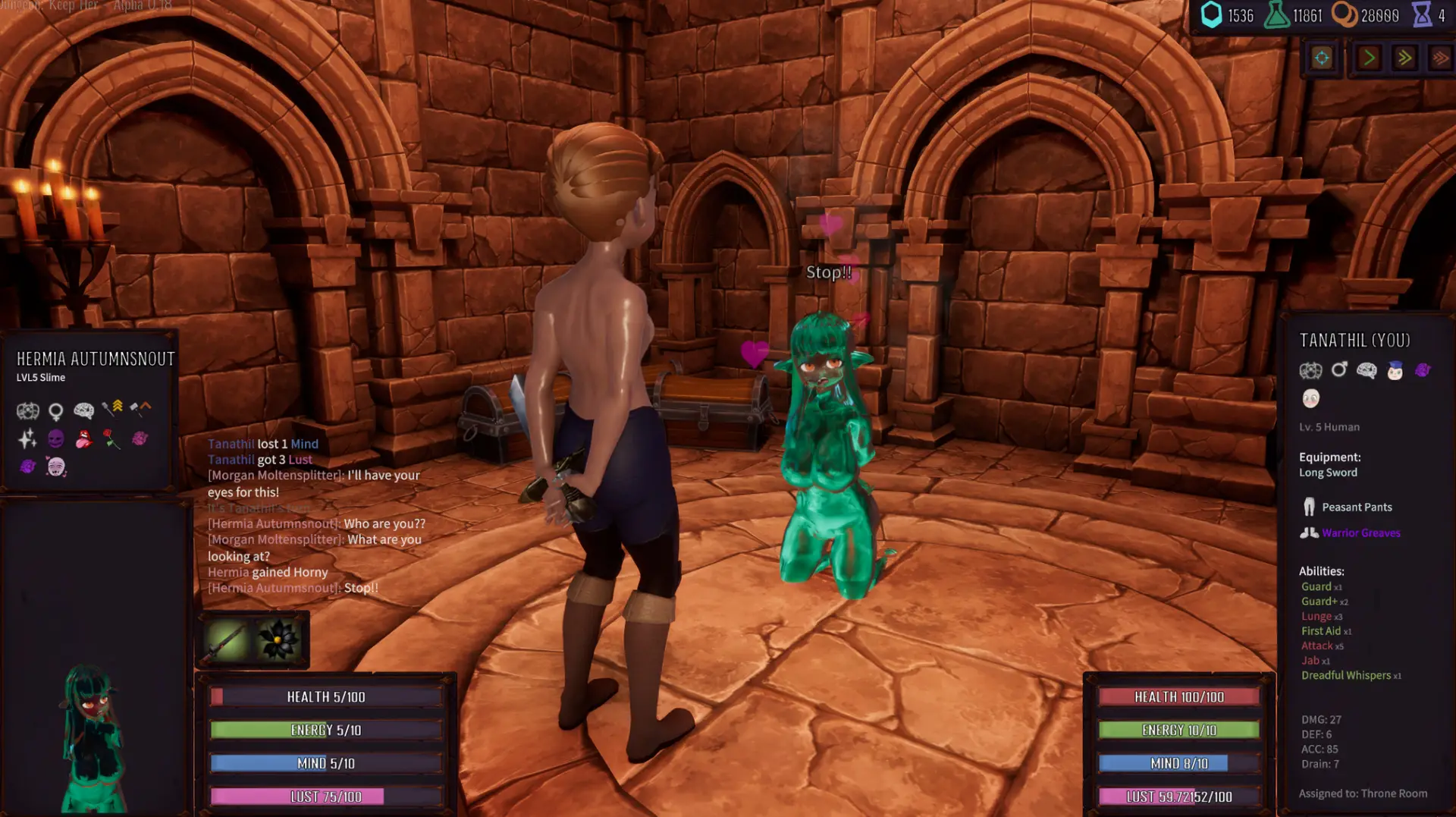 Dungeon: Keep Her gameplay screenshot 19 (Ren'Py adult game) by keepherdev – free download