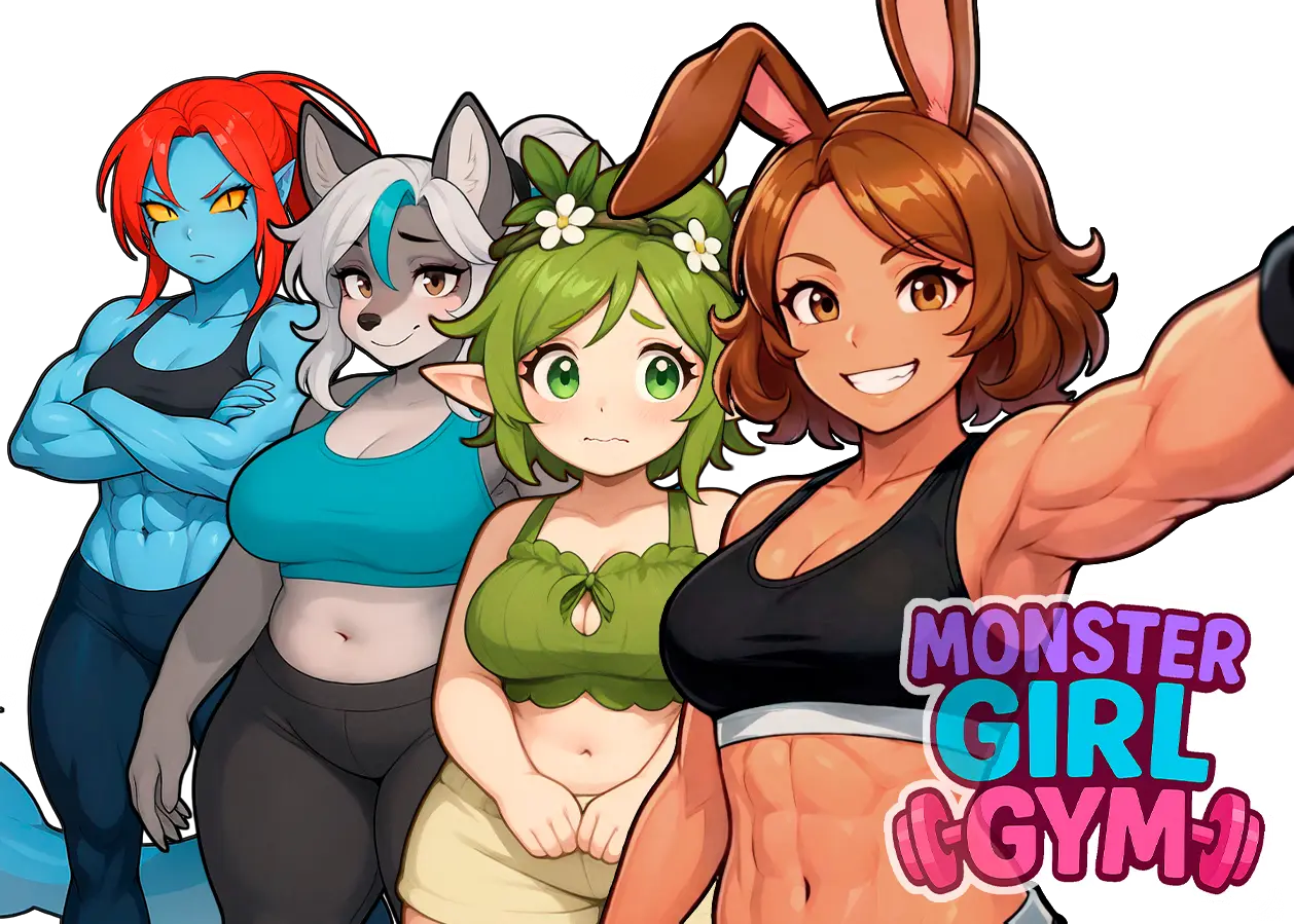 Monster Girl Gym gameplay screenshot 1 (Ren'Py adult game) by Honey Queen Studios – free download