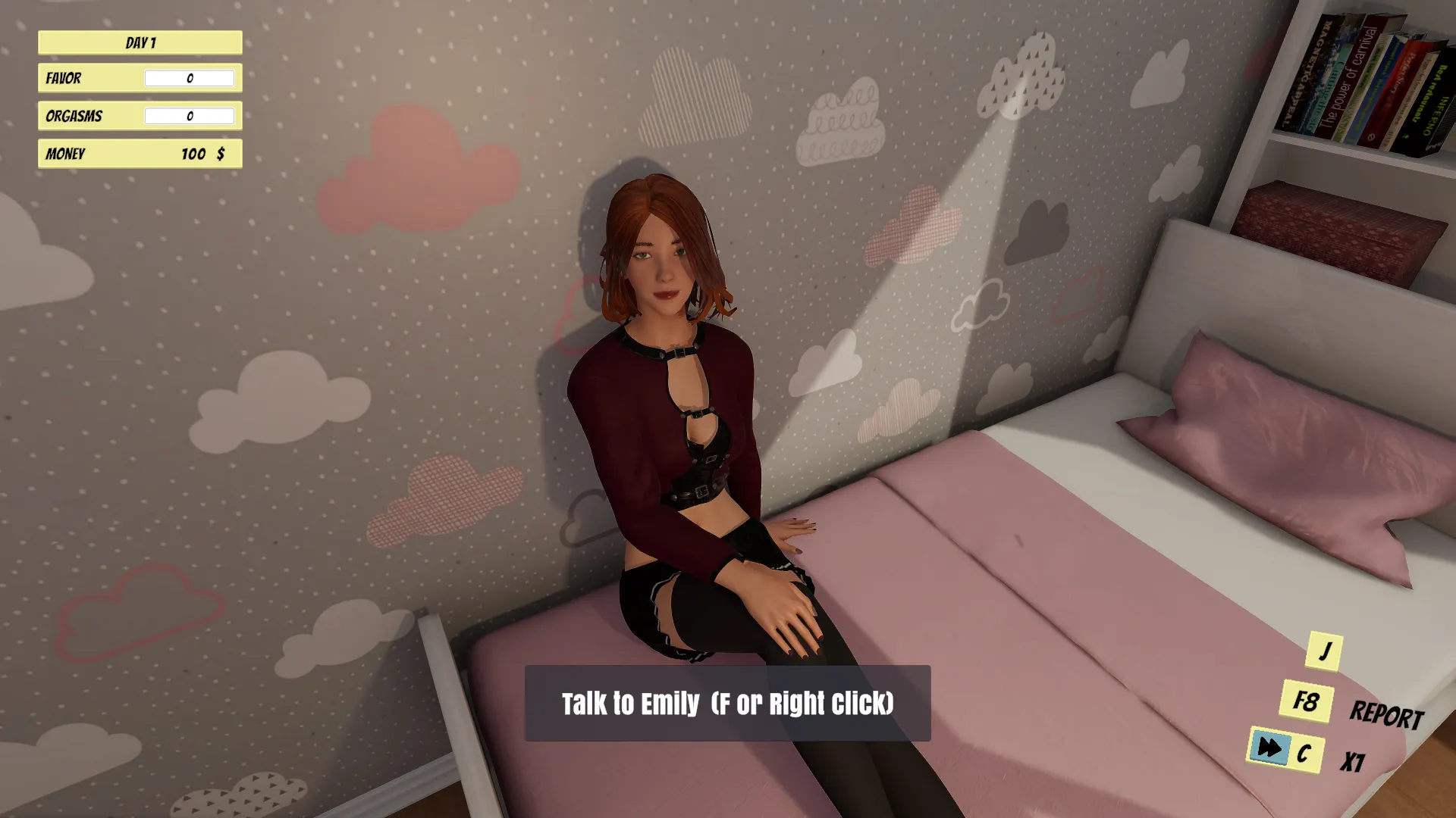 Femdom Wife Game – Emily gameplay screenshot 8 (Ren'Py adult game) by FemdomWifeGame – free download