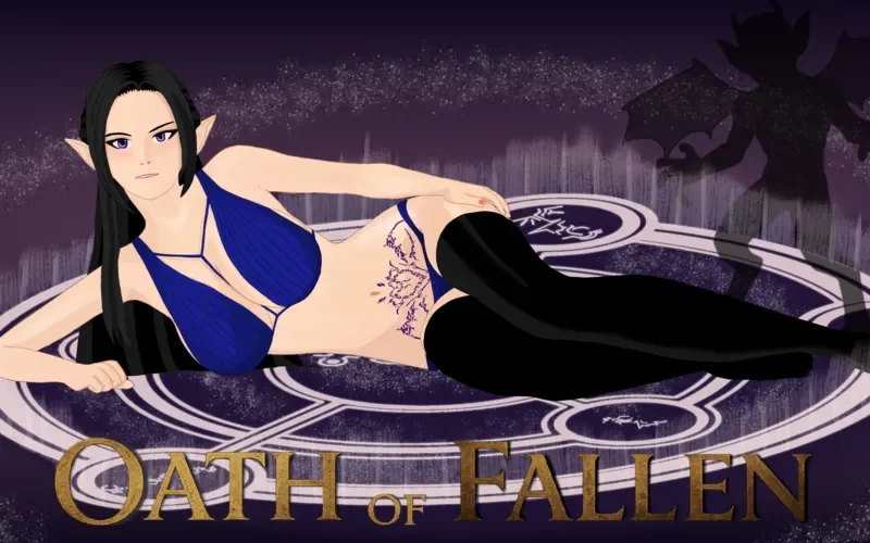 Oath of Fallen cover 0.04b – Ren'Py adult game by Drunken Skald free download
