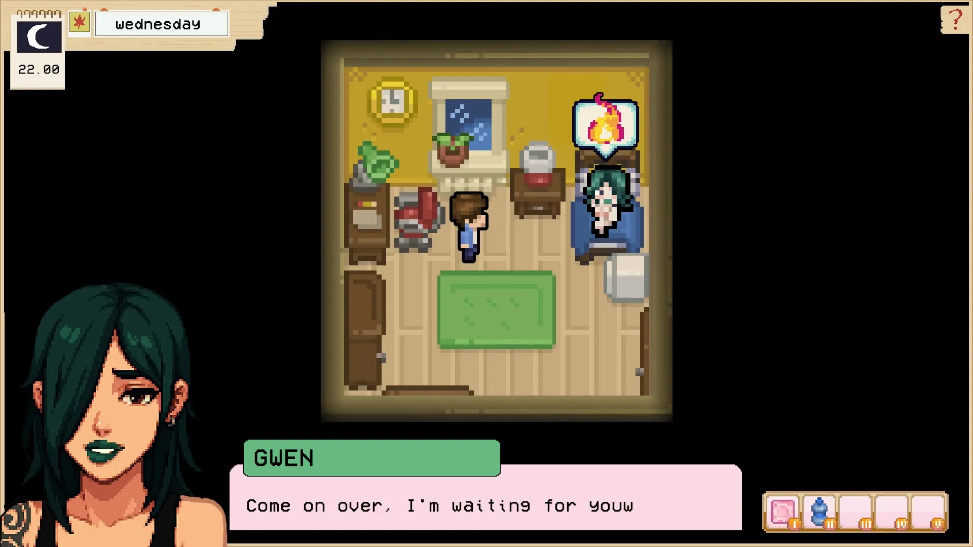 Naughty Nate : Tattoo gameplay screenshot 1 (Ren'Py adult game) by Erotales – free download