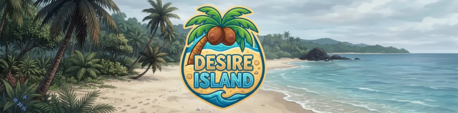 Desire Island gameplay screenshot 1 (Ren'Py adult game) by Velvet-Ink – free download