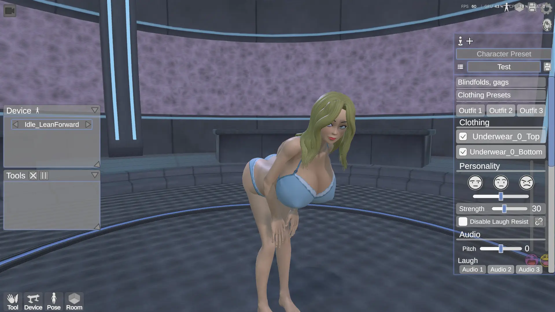 Tickle Prison Laboratory gameplay screenshot 7 (Ren'Py adult game) by Fuwakusucado – free download