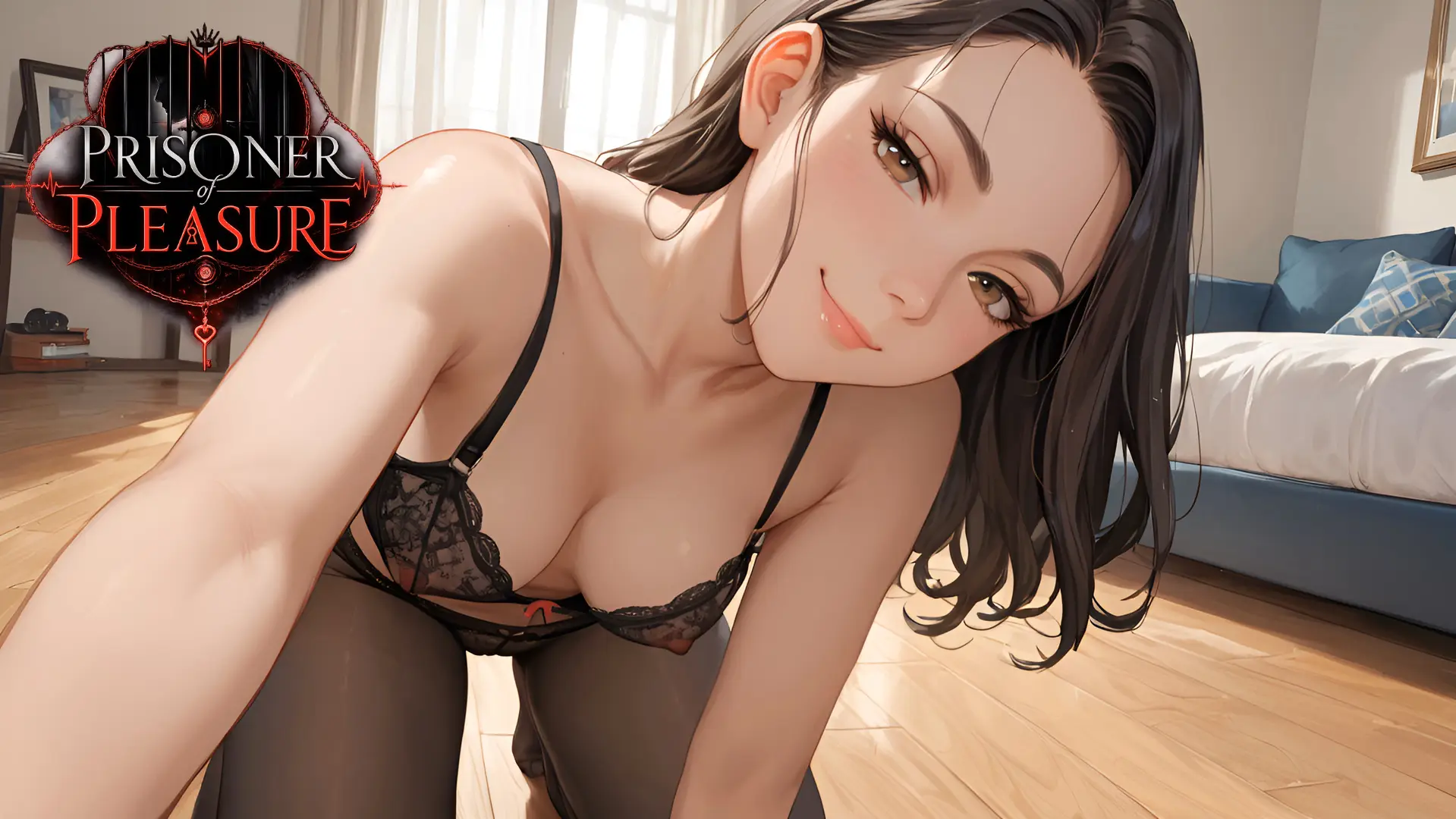Prisoner of Pleasure gameplay screenshot 2 (Ren'Py adult game) by Vel'Vet Bunny – free download
