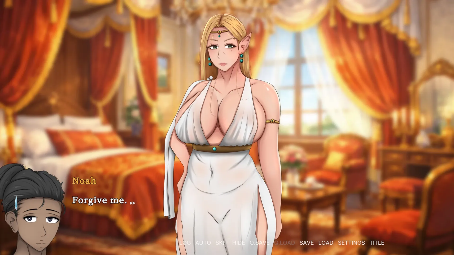 Claiming the Noble Elf Mother gameplay screenshot 3 (Ren'Py adult game) by HotBamboo – free download