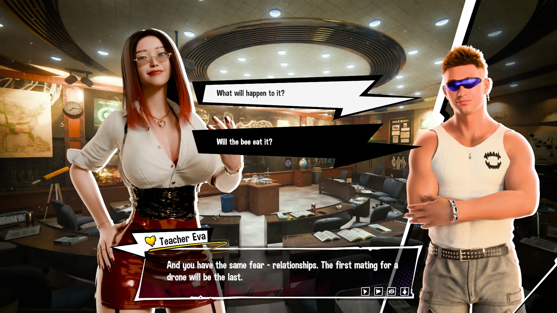 FRESHMAN: Project SEX gameplay screenshot 11 (Ren'Py adult game) by Lewd Star – free download