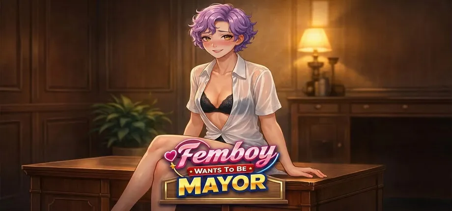 Femboy Wants To Be Mayor cover 1.0 – Ren'Py adult game by Hellim Studios free download