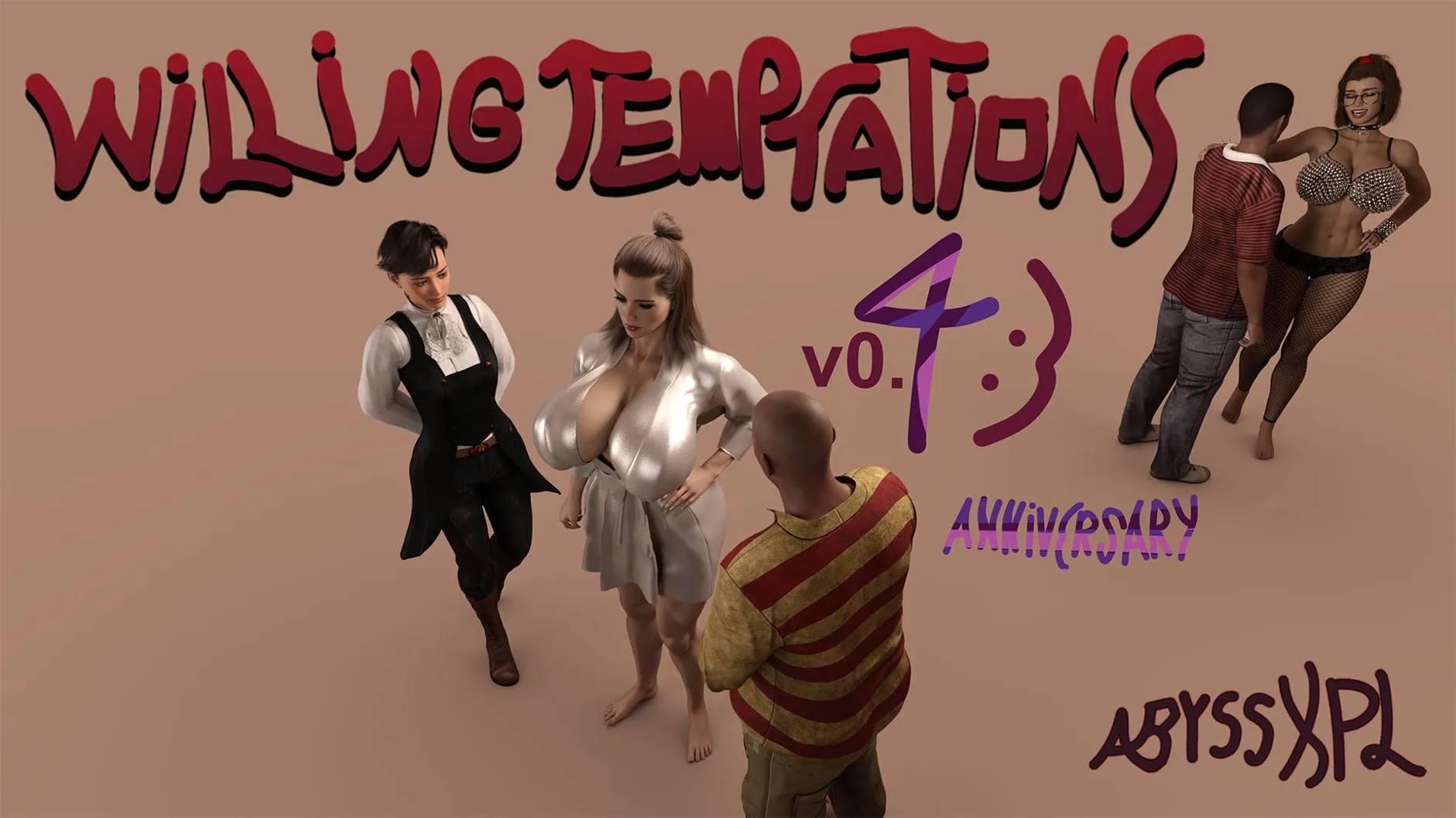 Willing Temptations cover 0.4.8 – Ren'Py adult game by Abyss Exploration free download