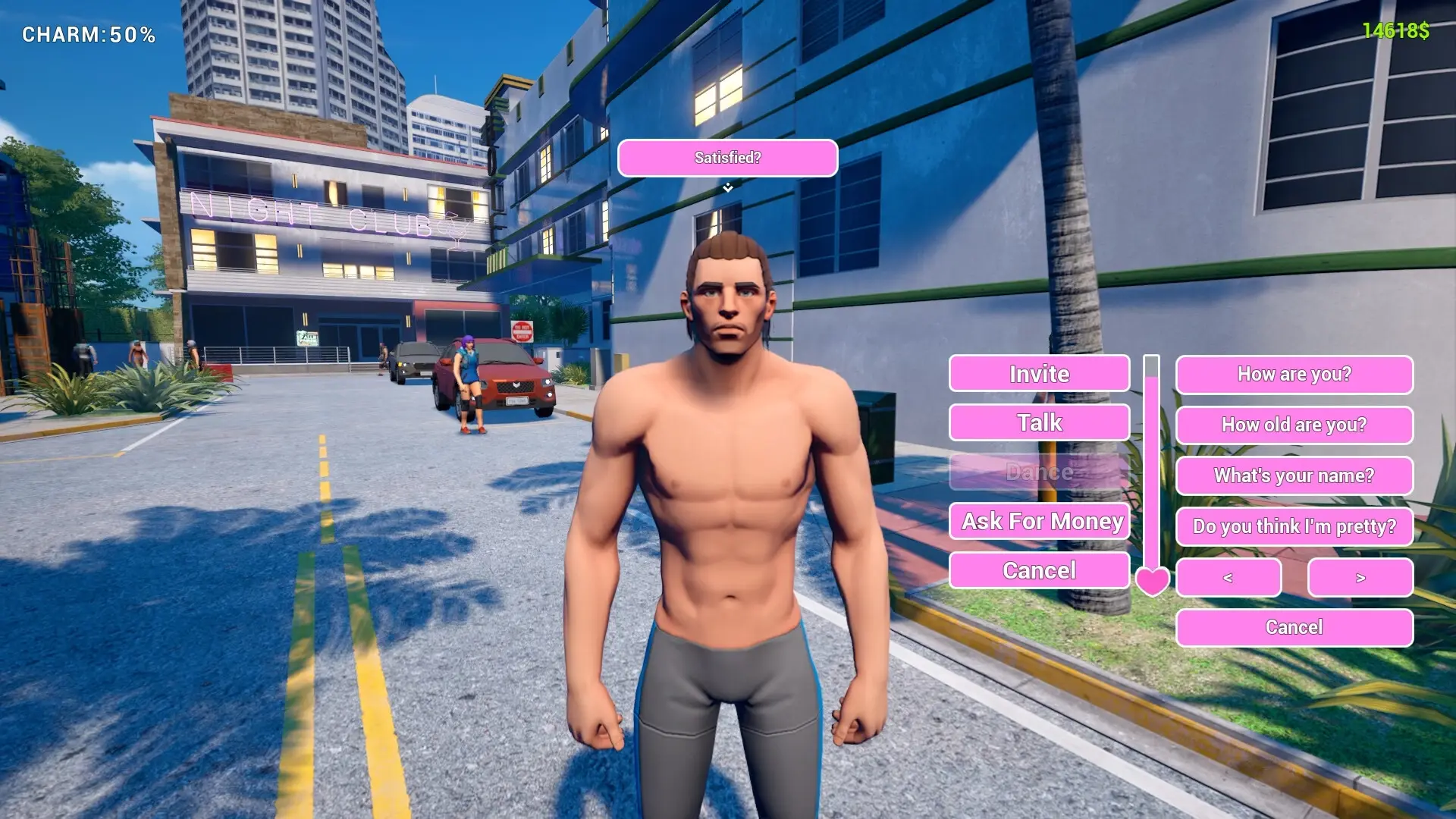 Pattaya Simulator gameplay screenshot 2 (Ren'Py adult game) by N-nic Studio – free download
