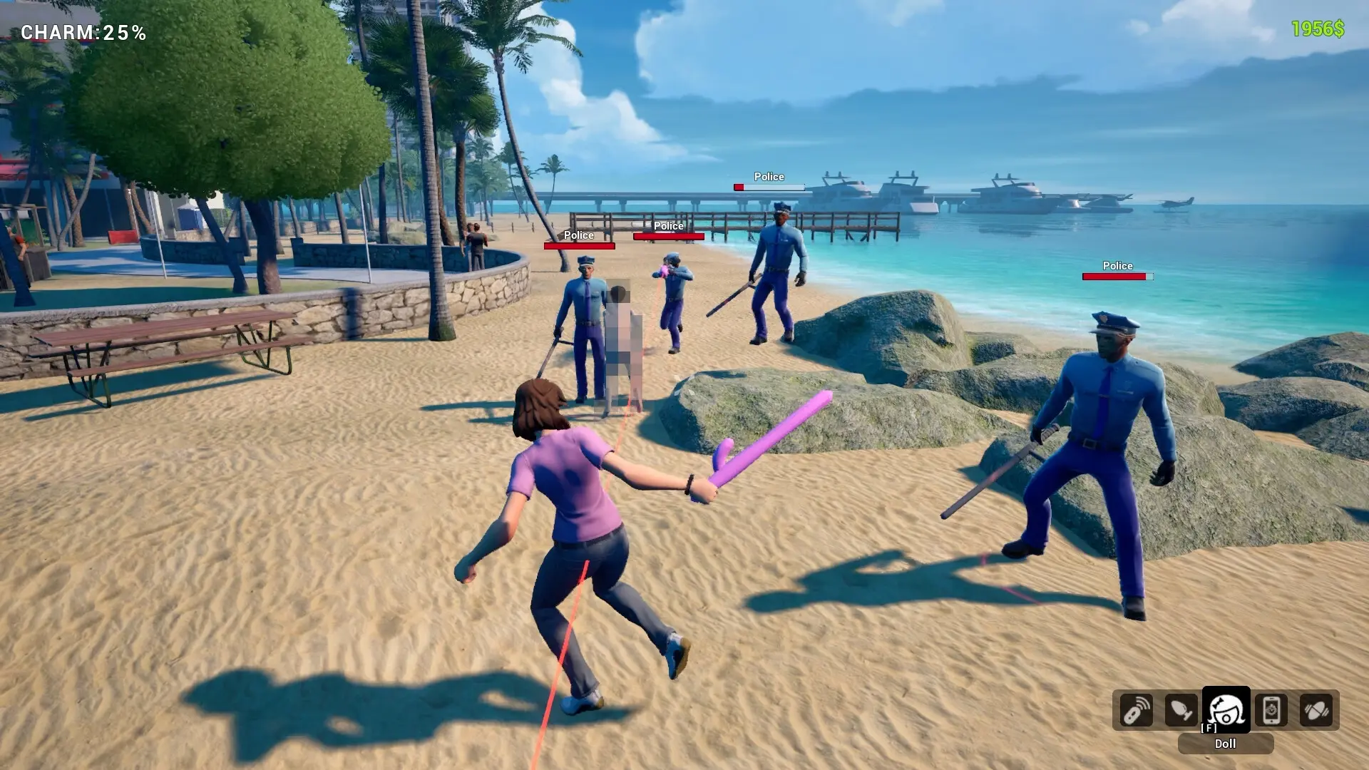Pattaya Simulator gameplay screenshot 3 (Ren'Py adult game) by N-nic Studio – free download