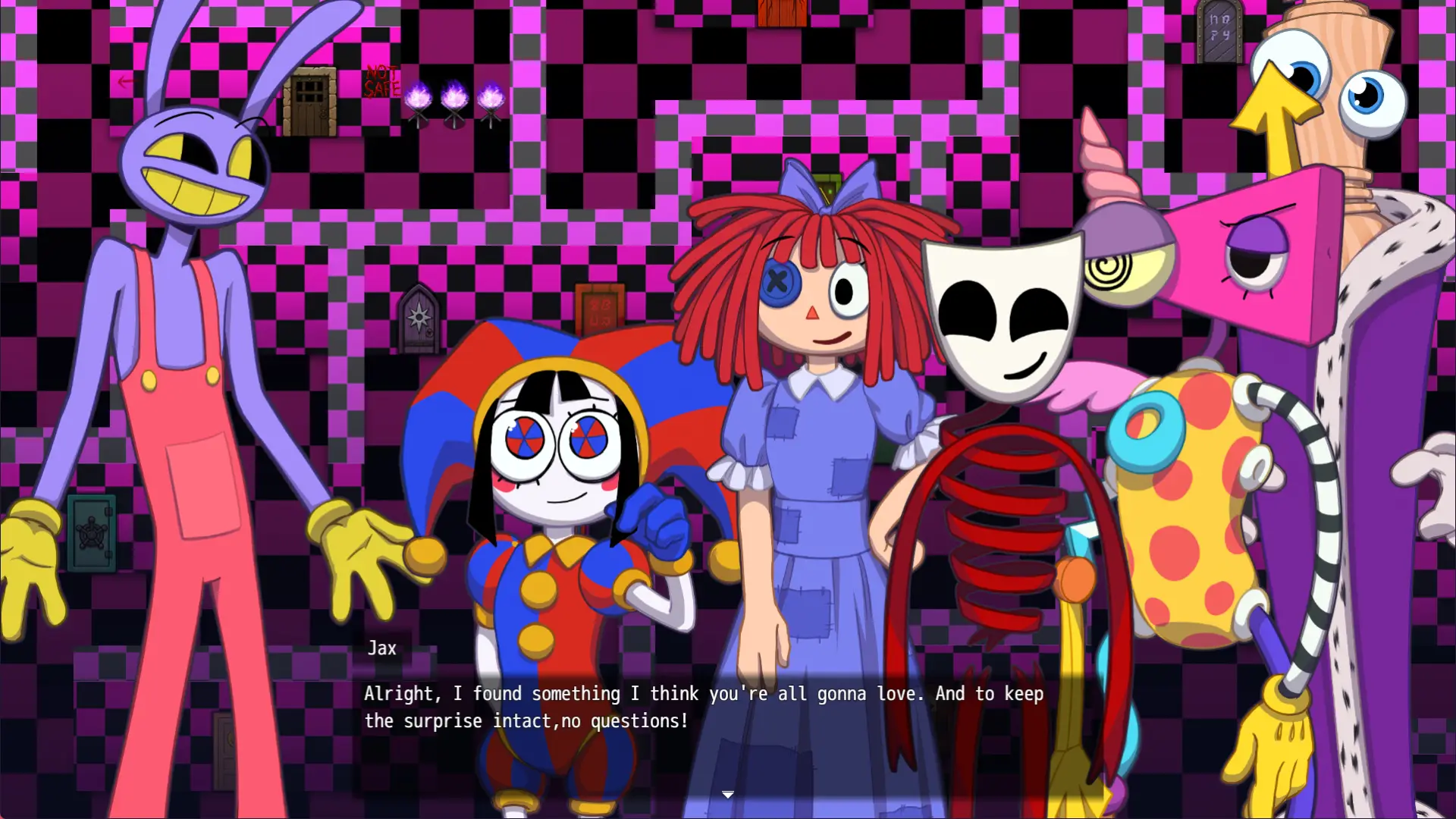 The Amazing Digital LEWD Circus gameplay screenshot 3 (Ren'Py adult game) by Somnambula LinkTree – free download