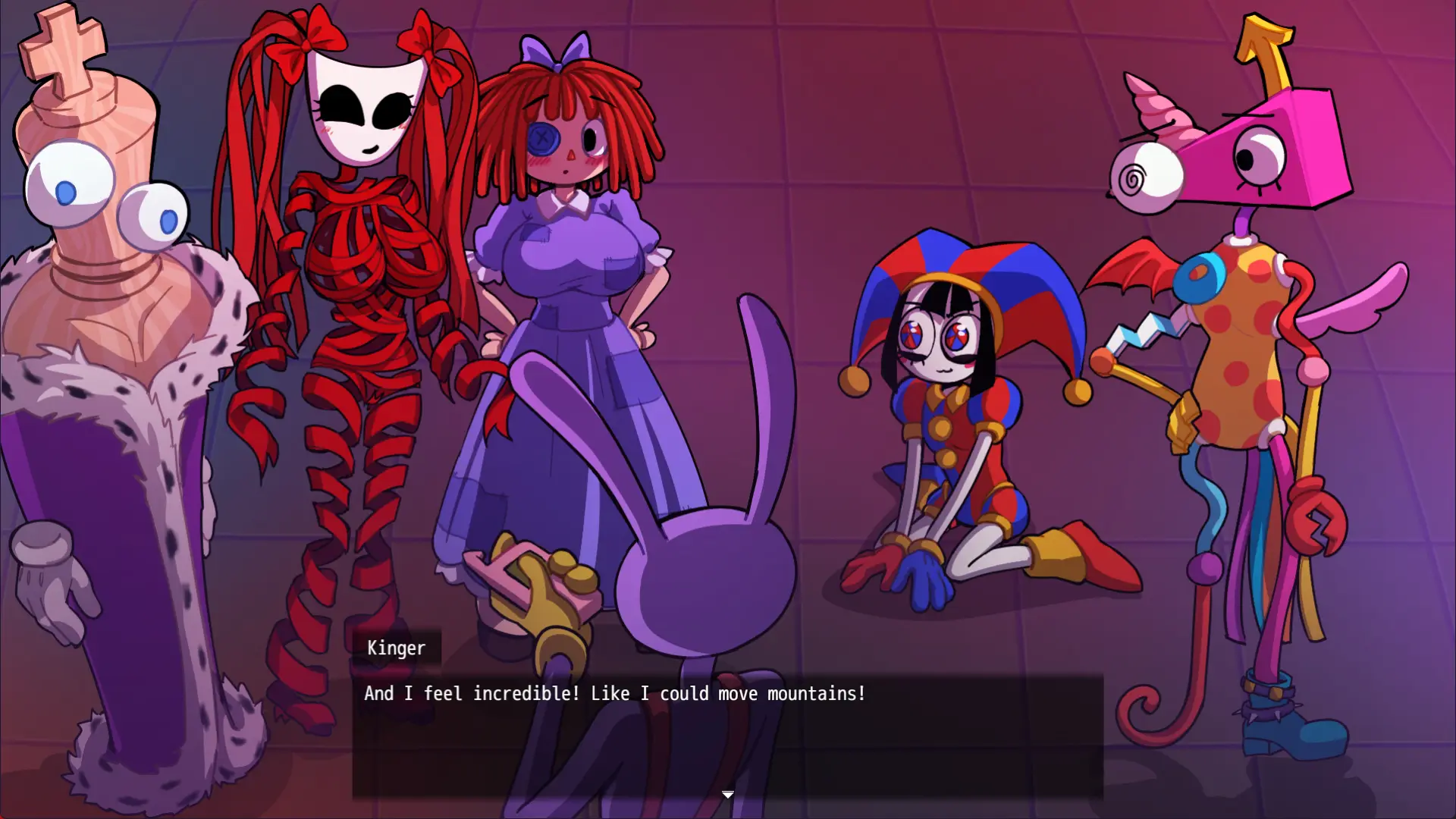 The Amazing Digital LEWD Circus gameplay screenshot 6 (Ren'Py adult game) by Somnambula LinkTree – free download