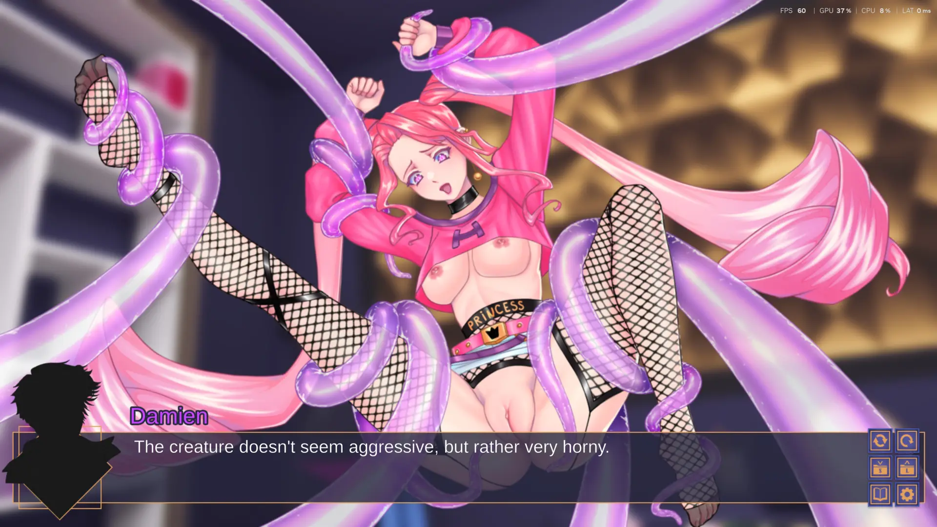 Lust Demon Hunt gameplay screenshot 4 (Ren'Py adult game) by AceCream – free download