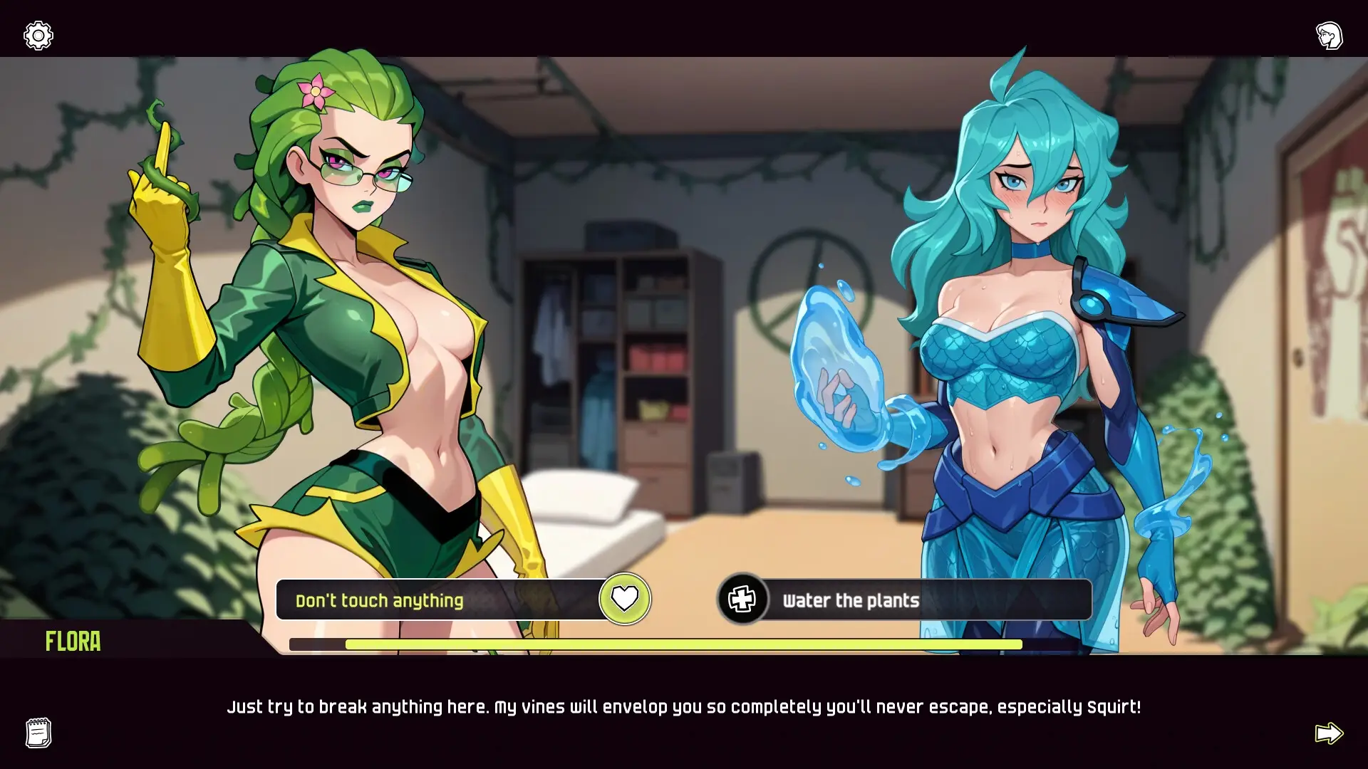 Sexpatch Horny Capes gameplay screenshot 9 (Ren'Py adult game) by Sweet Buns Games – free download