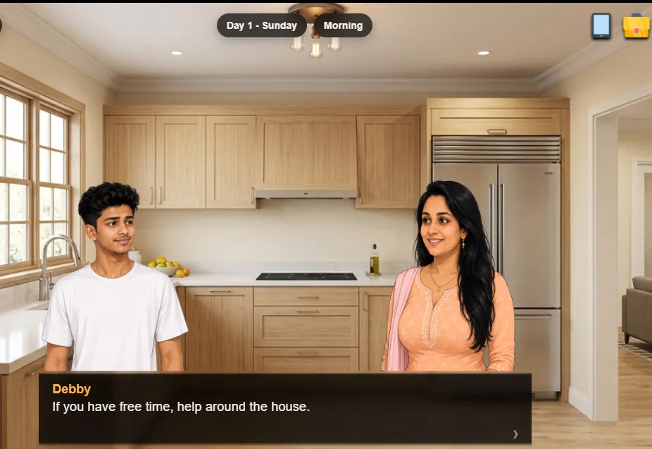 DesiSaga ] gameplay screenshot 1 (HTML adult game) by nlabs18 – free download
